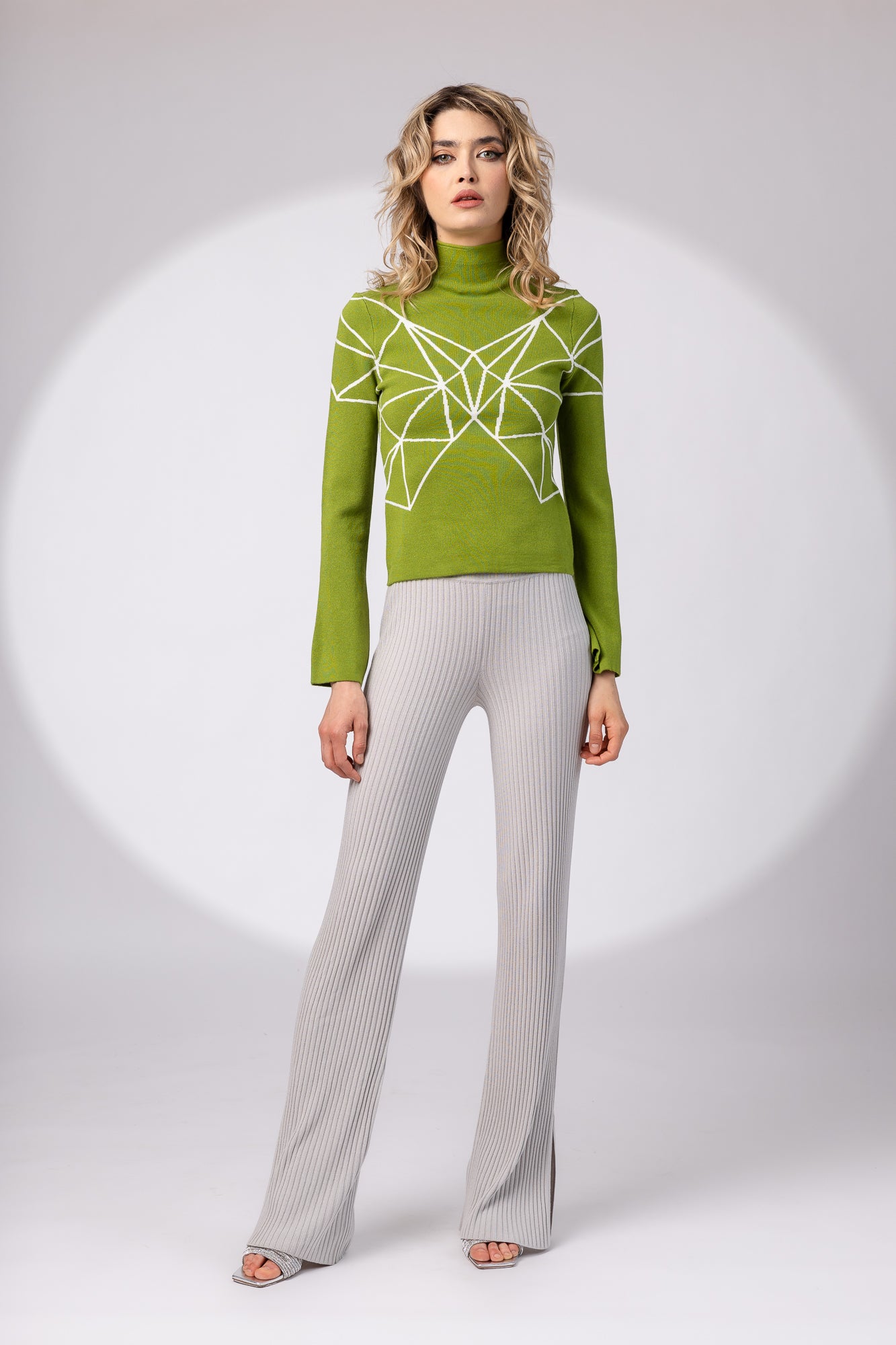 Sweater with High Collar