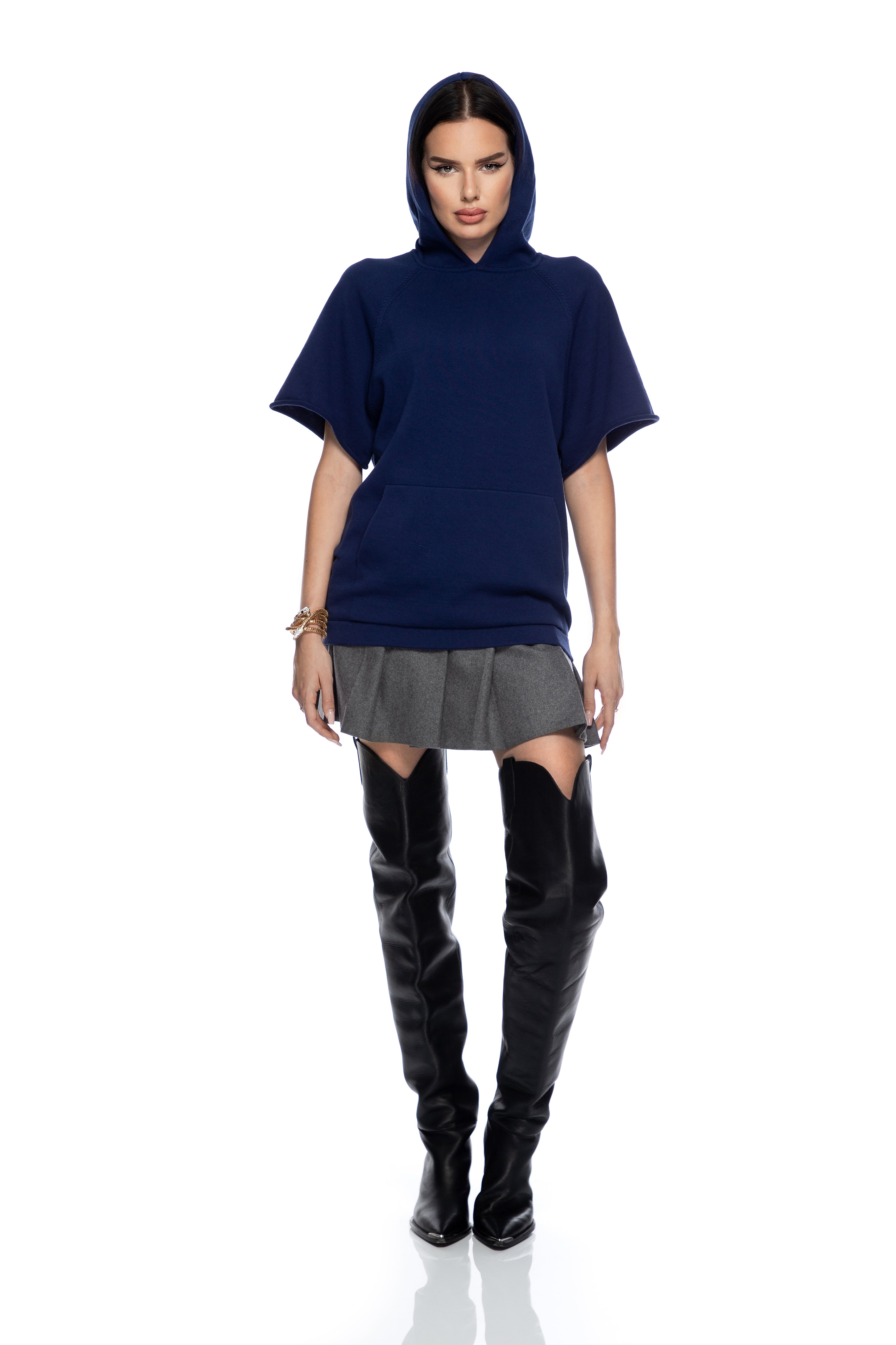 Short sleeve sweatshirt