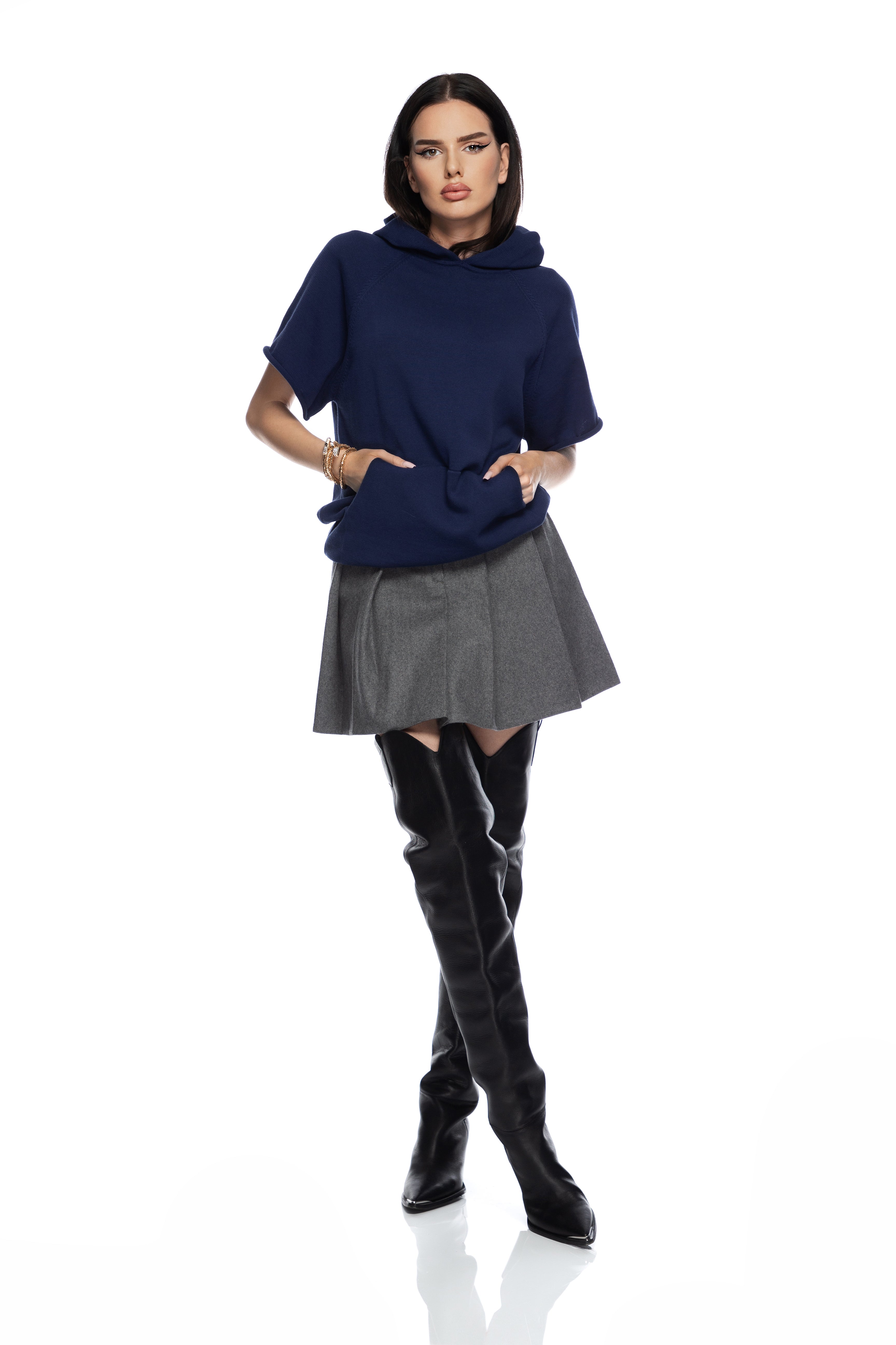 Short sleeve sweatshirt
