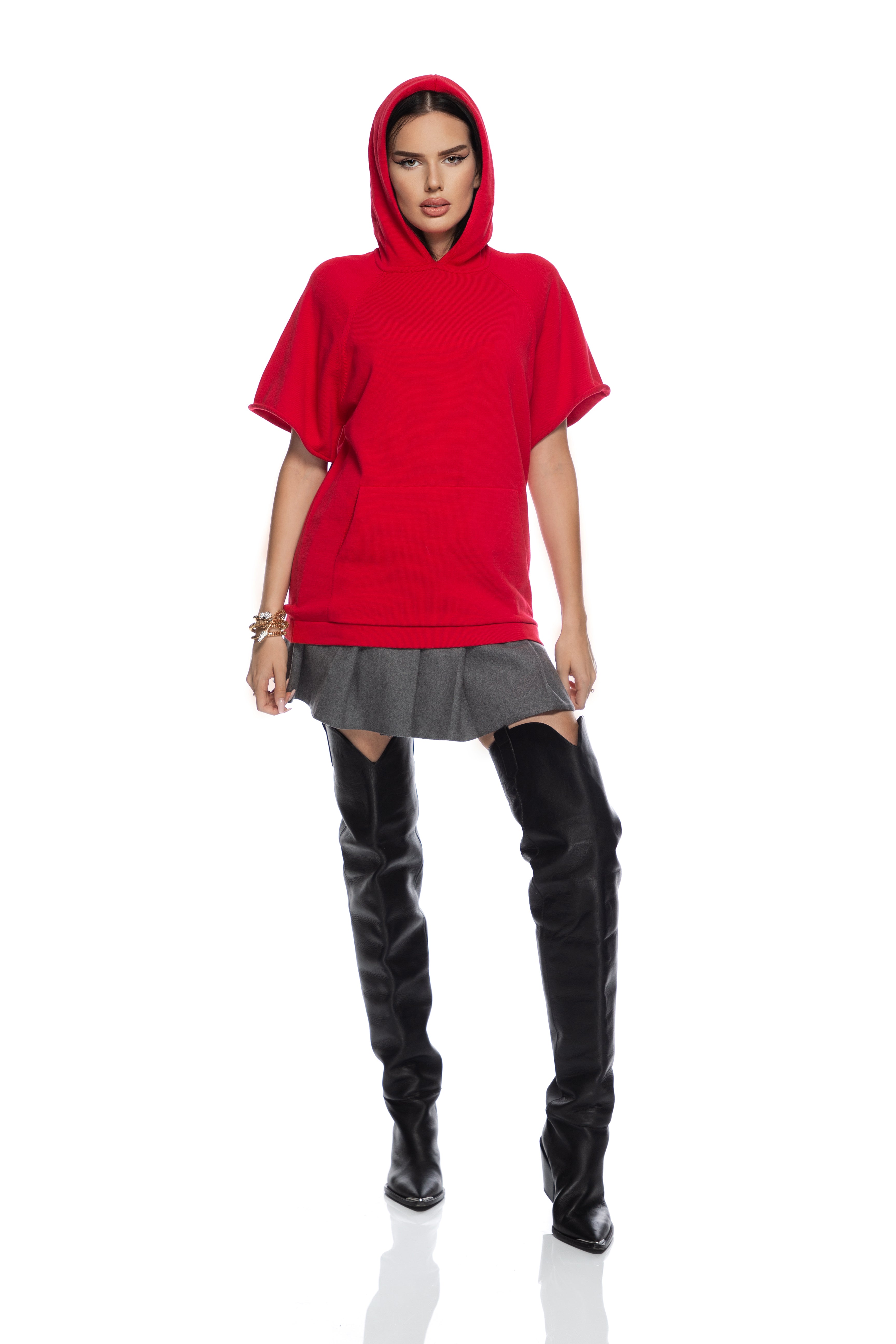 Short sleeve sweatshirt