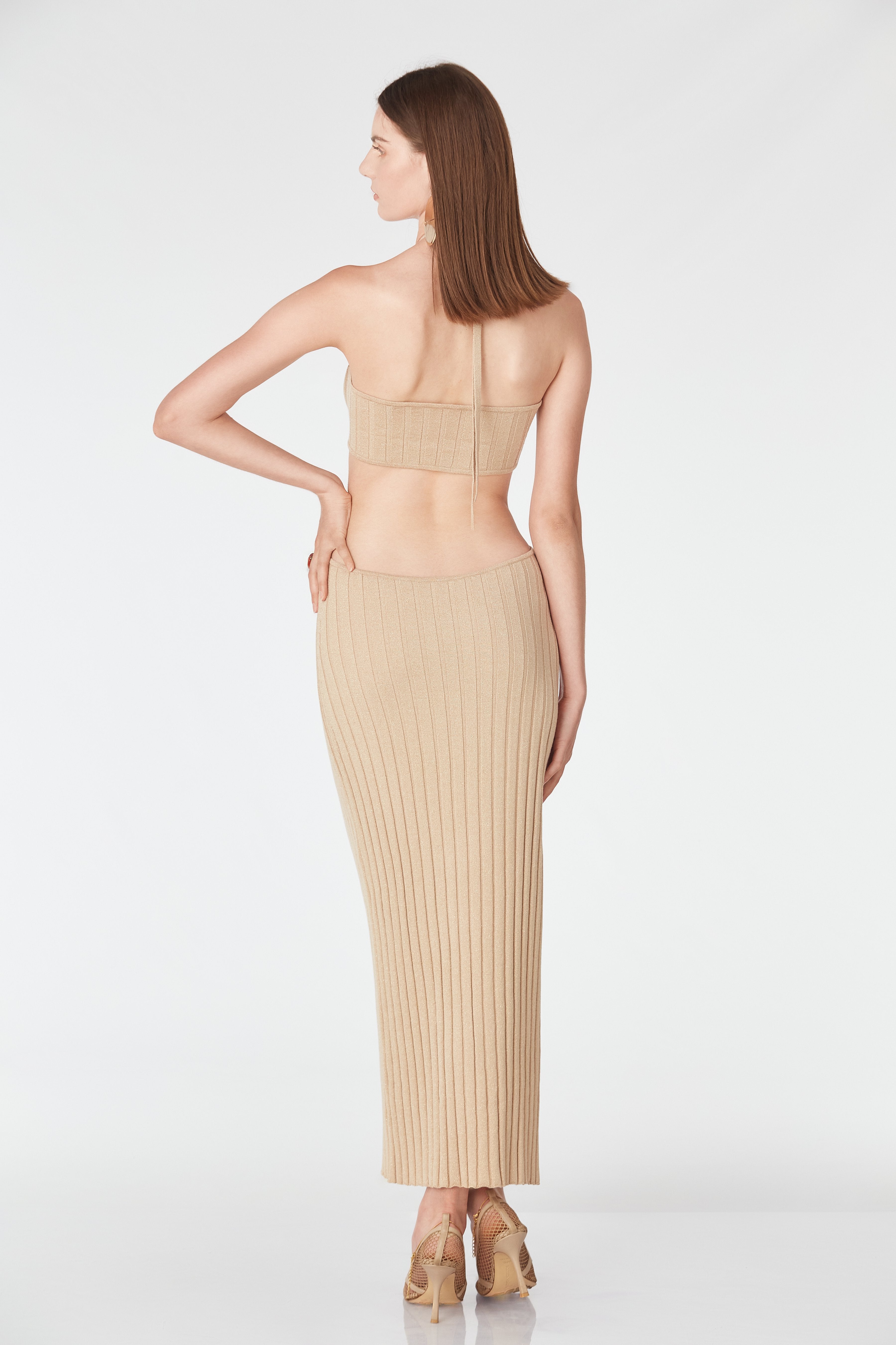 Dress with cutouts