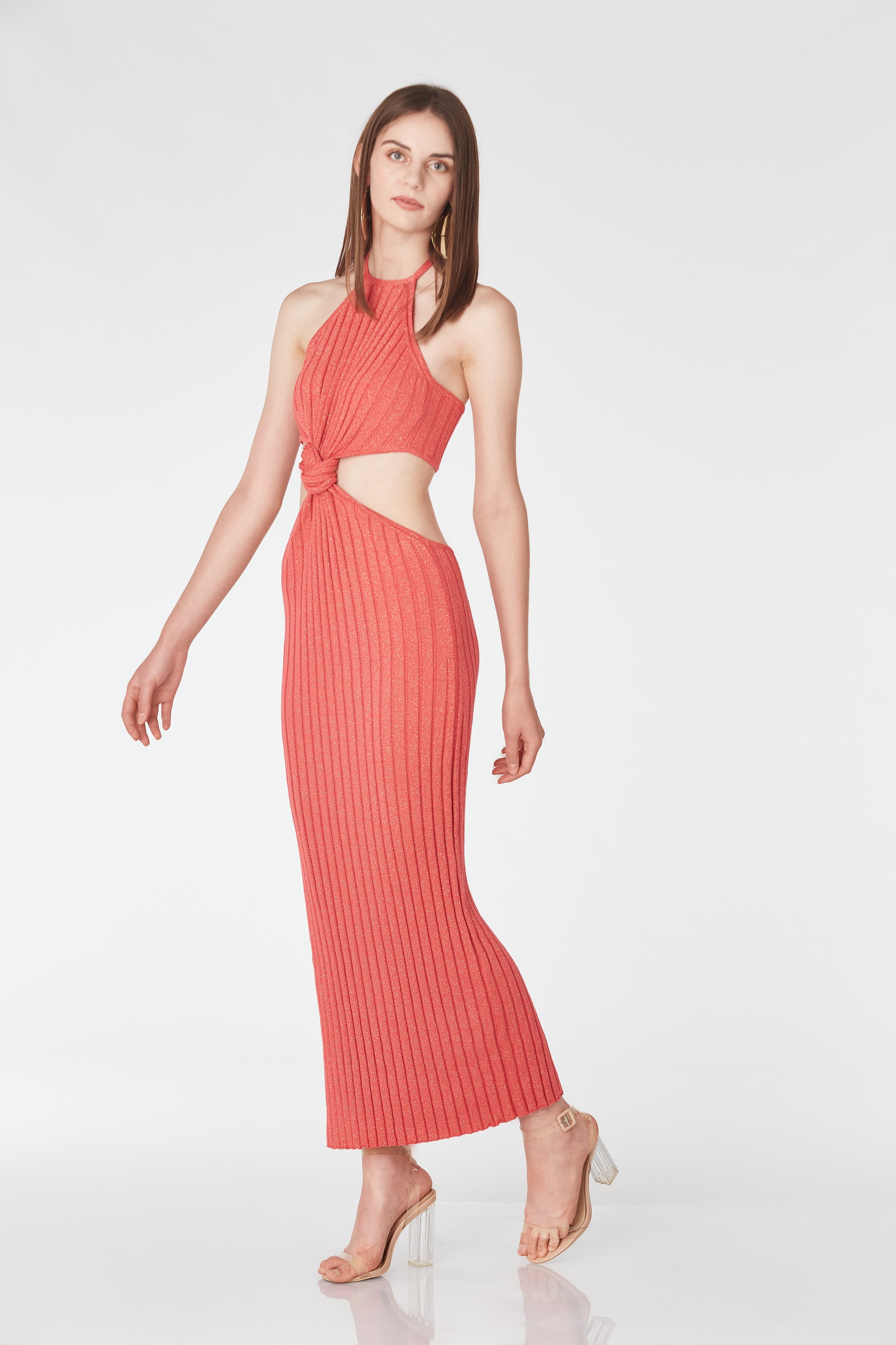 Dress with cutouts