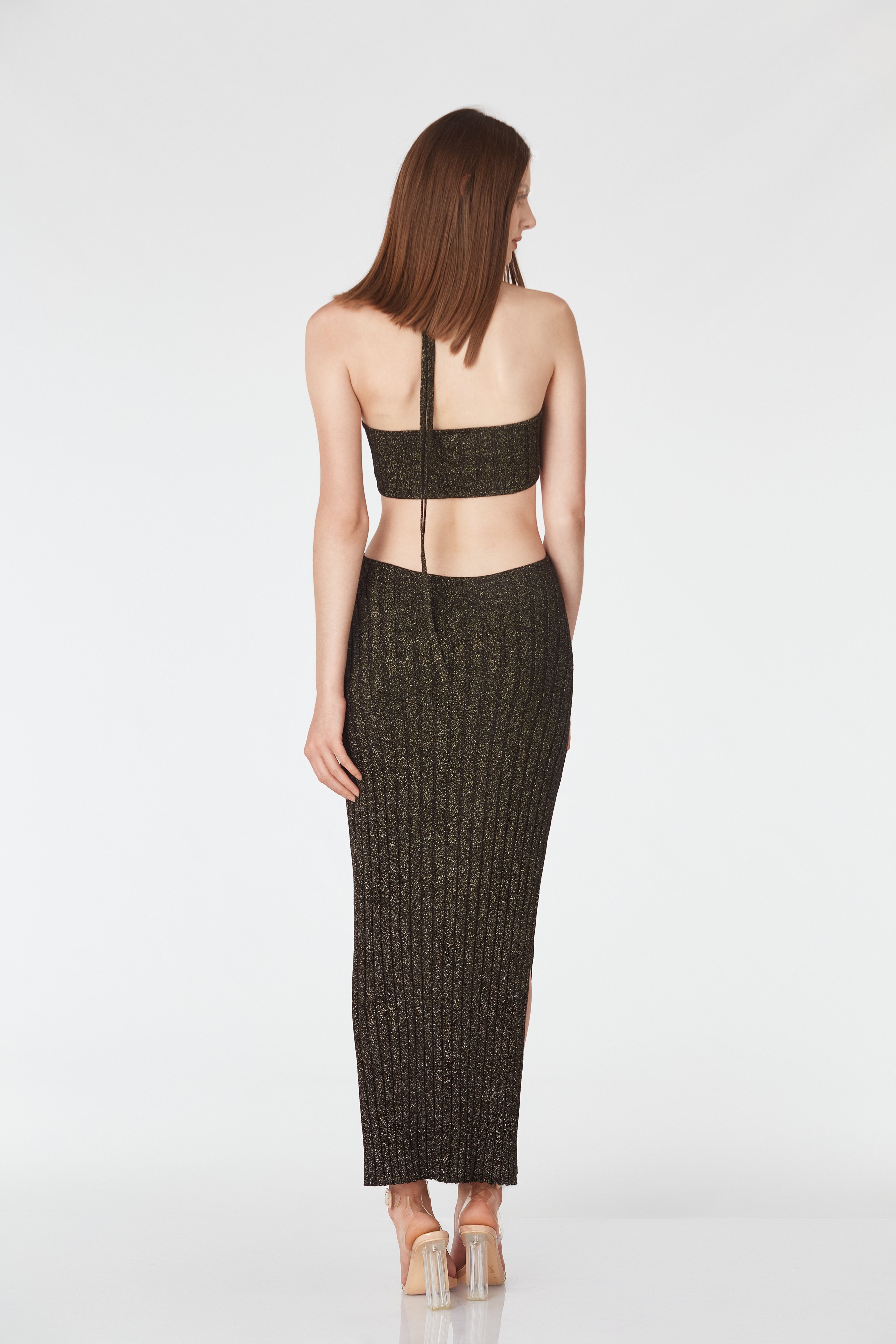 Dress with cutouts