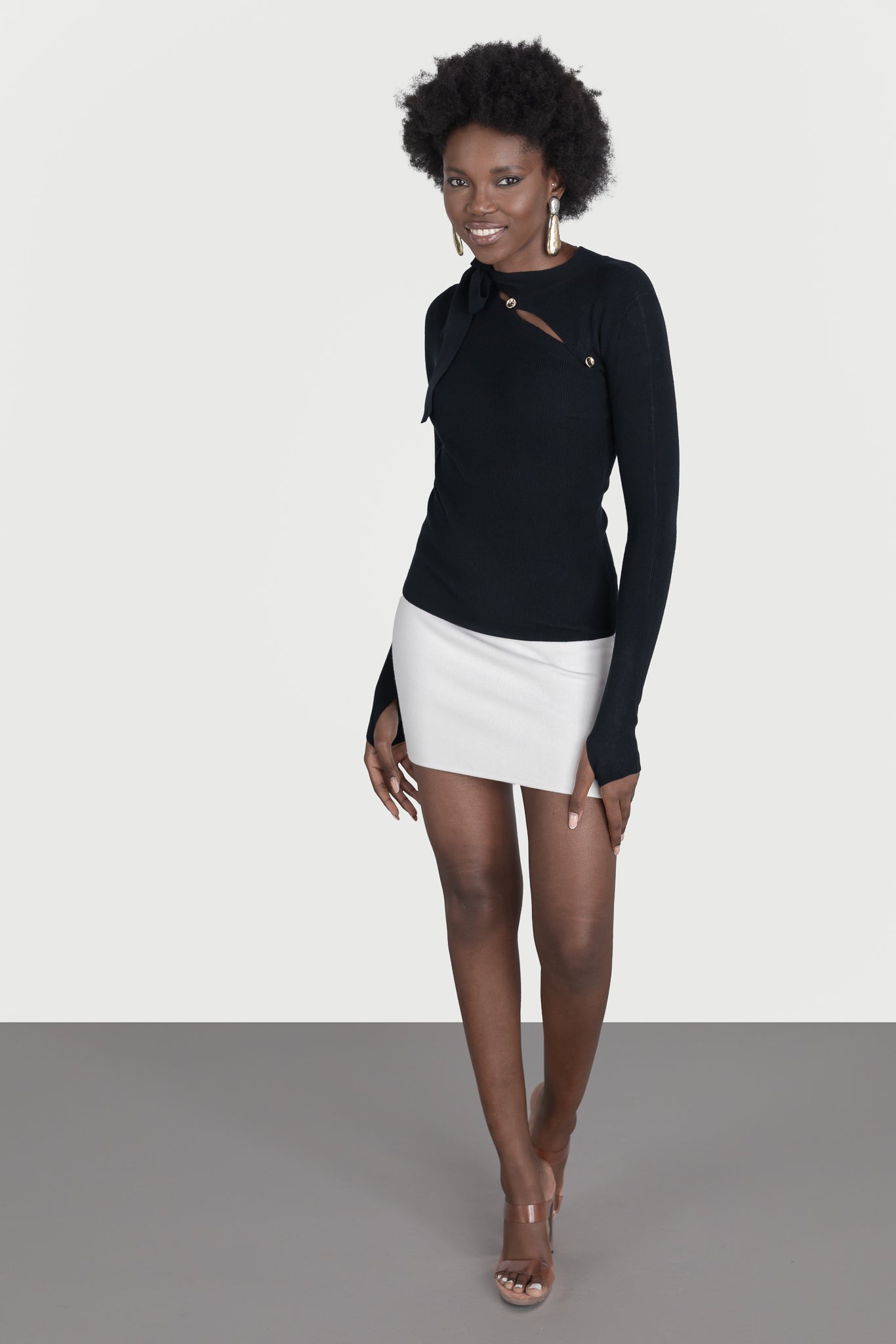 Sweater with removable sleeve