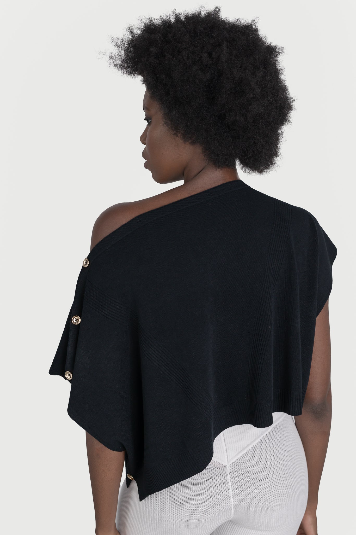 Crop top with buttons