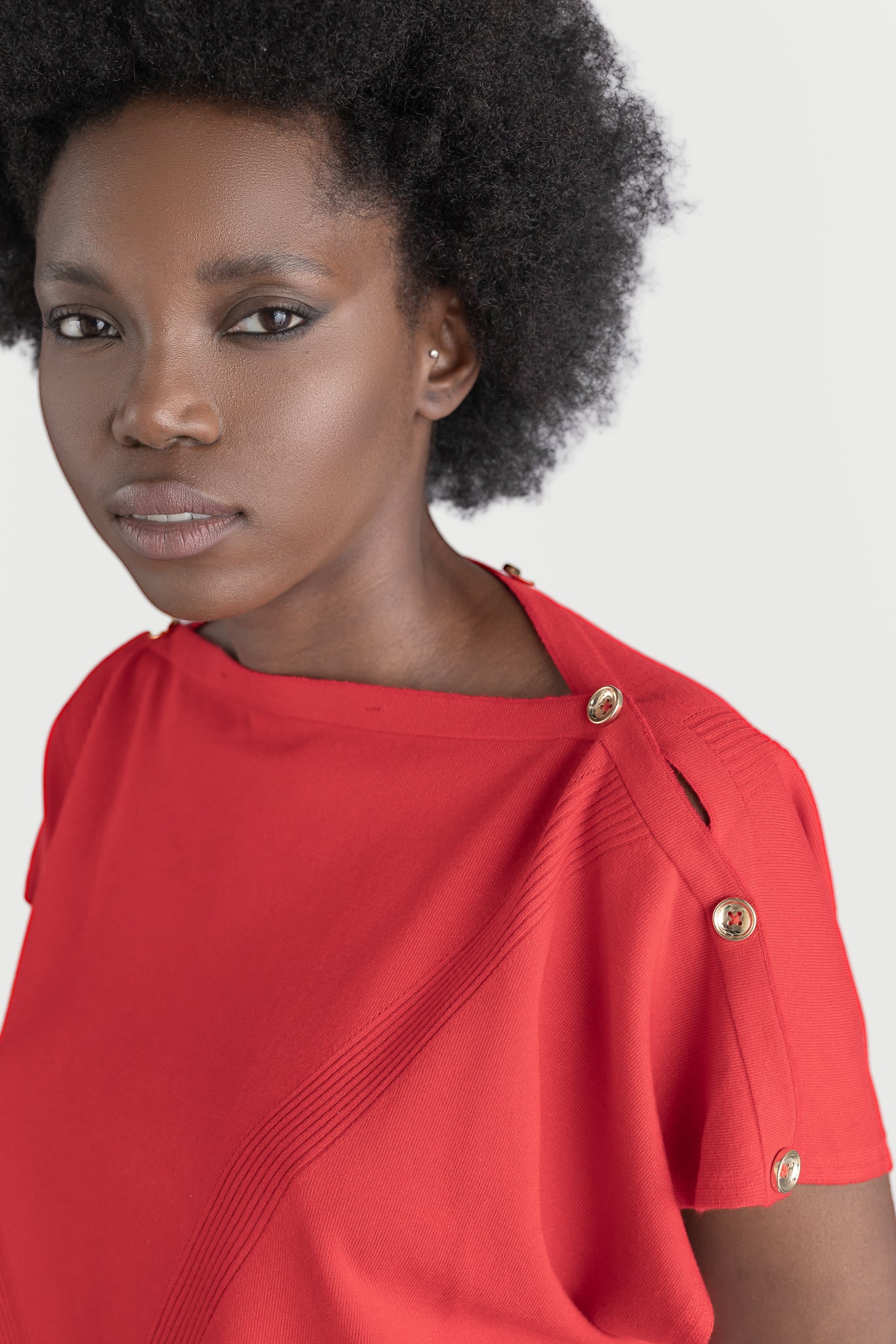Crop top with buttons