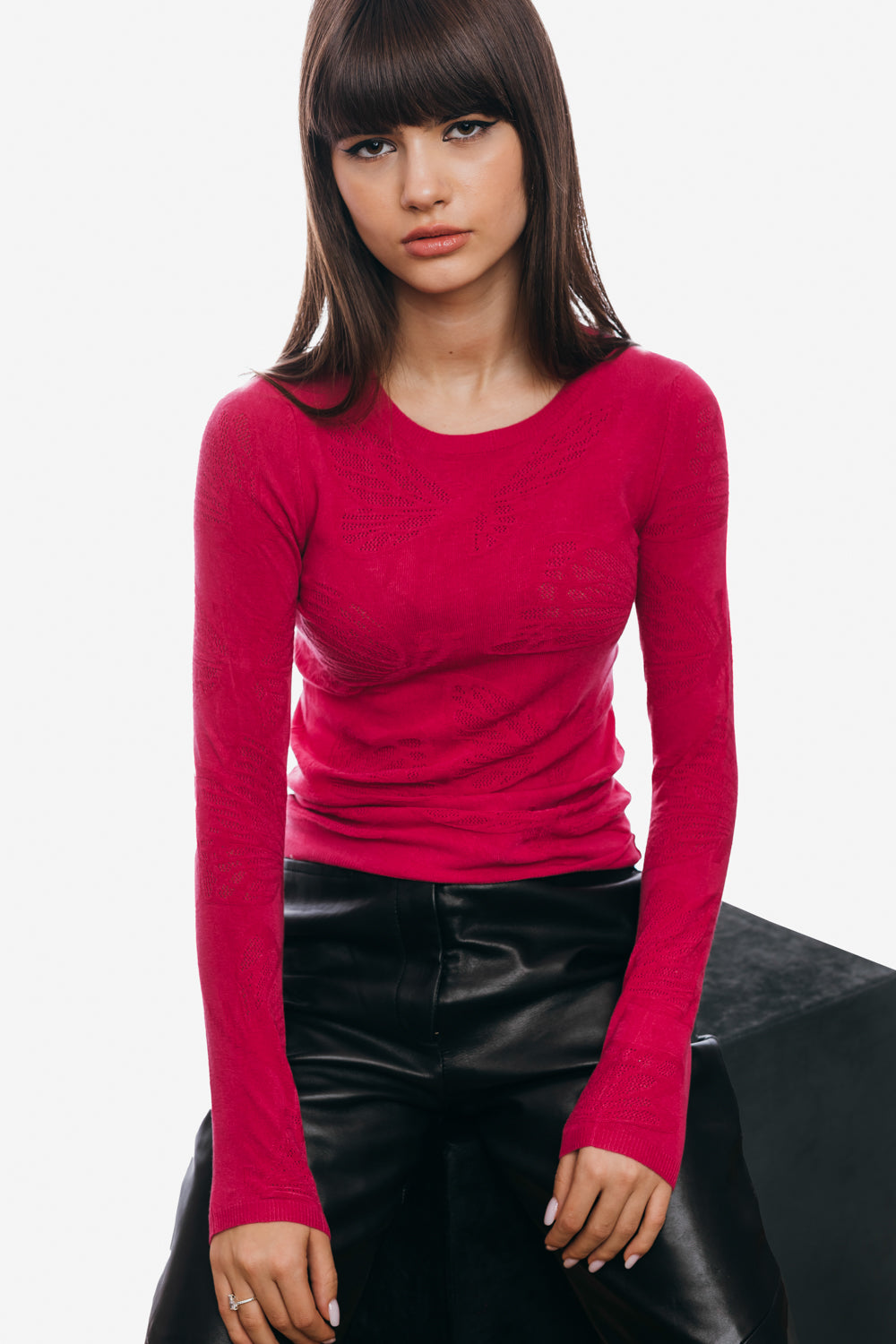 Fine sweater with butterflies