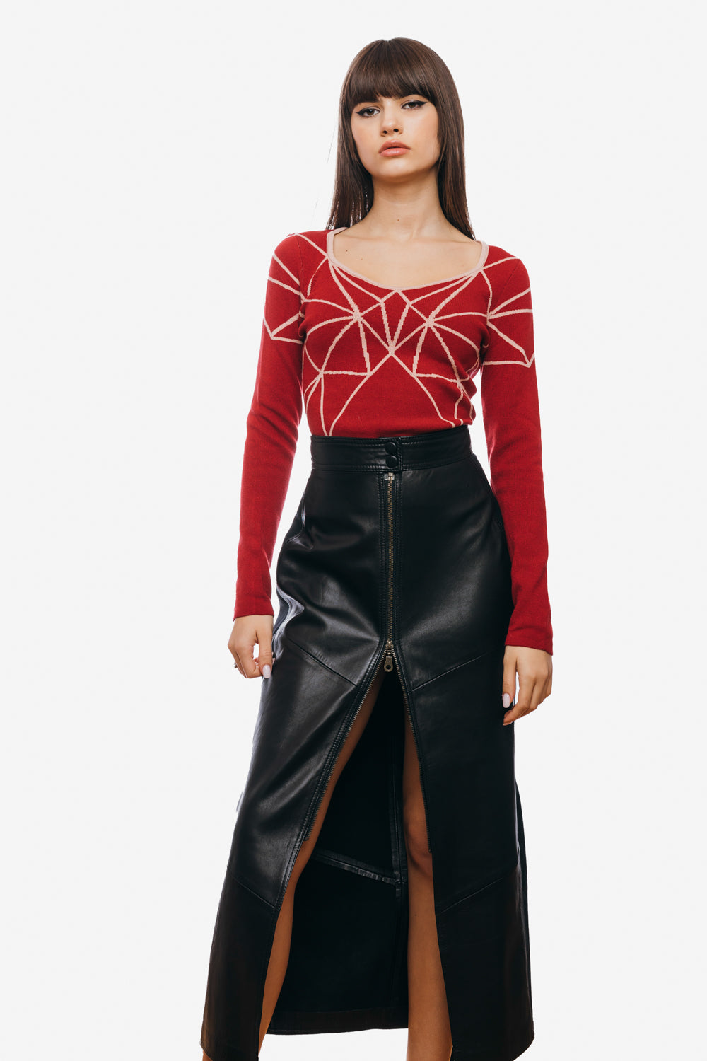 Sweater with Wide Neckline