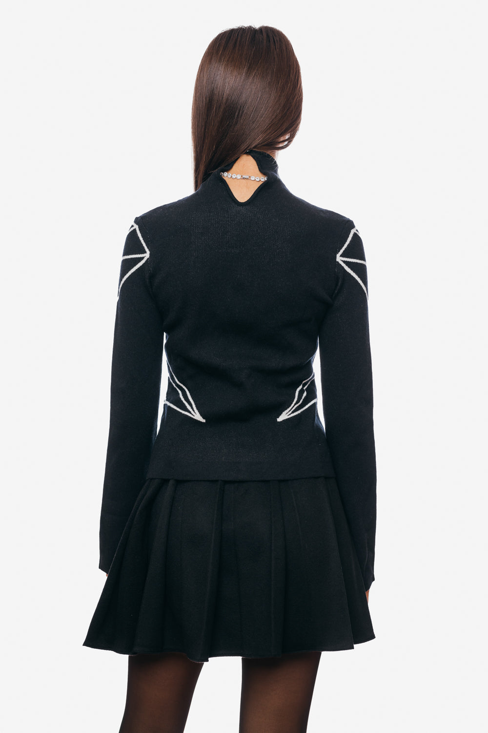 Sweater with High Collar