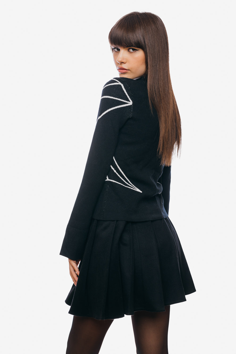 Sweater with High Collar