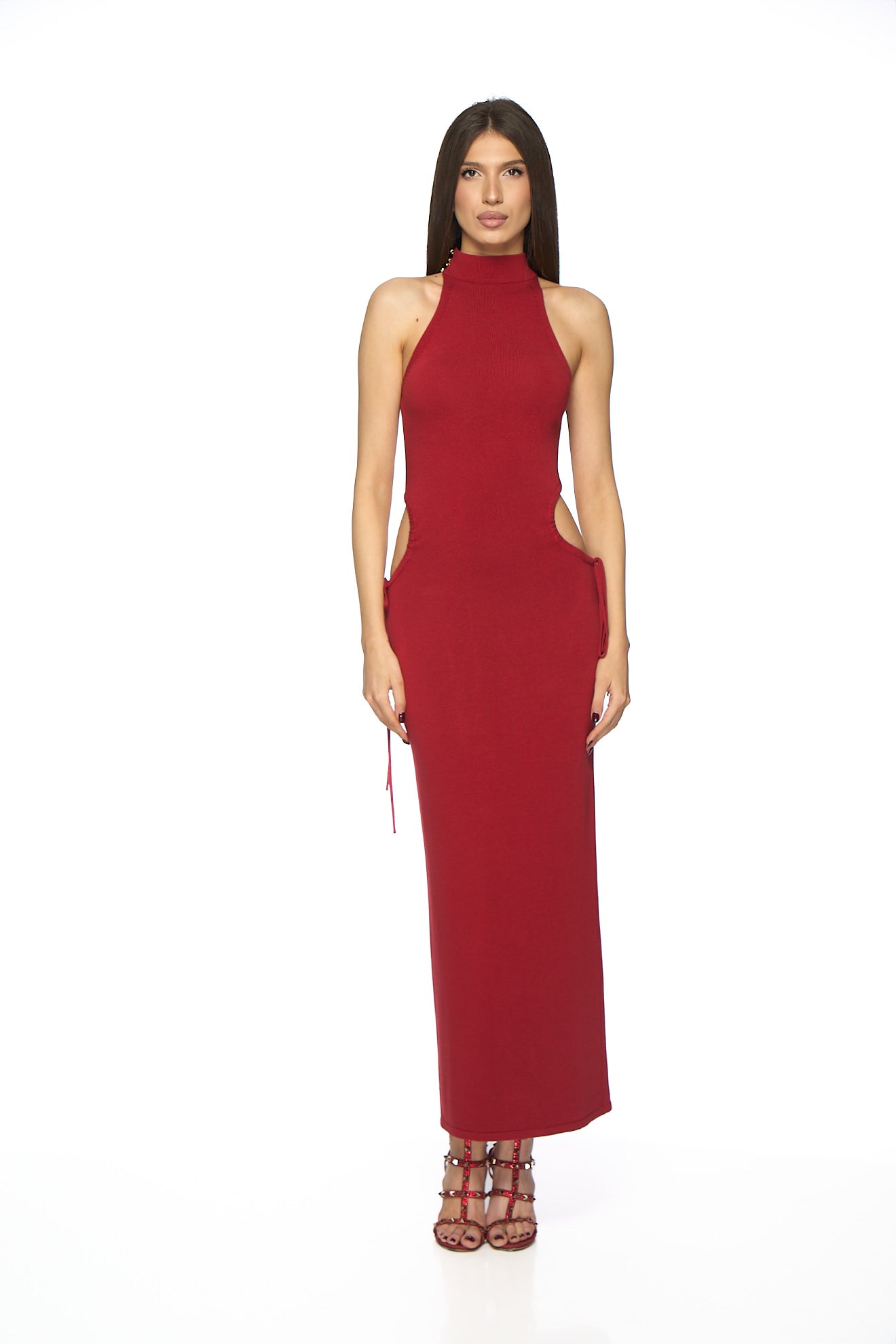 Rochie cu decupaje in talie