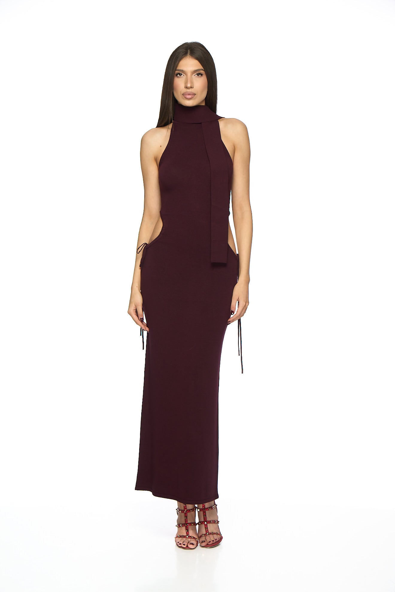 Rochie cu decupaje in talie