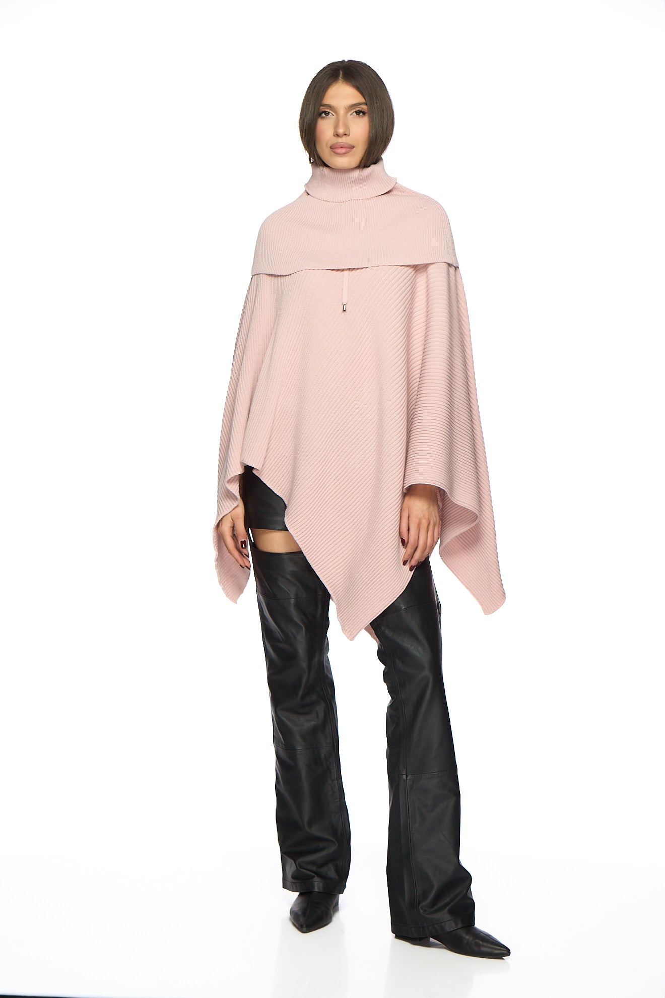 Poncho cu guler detasabil Catalina