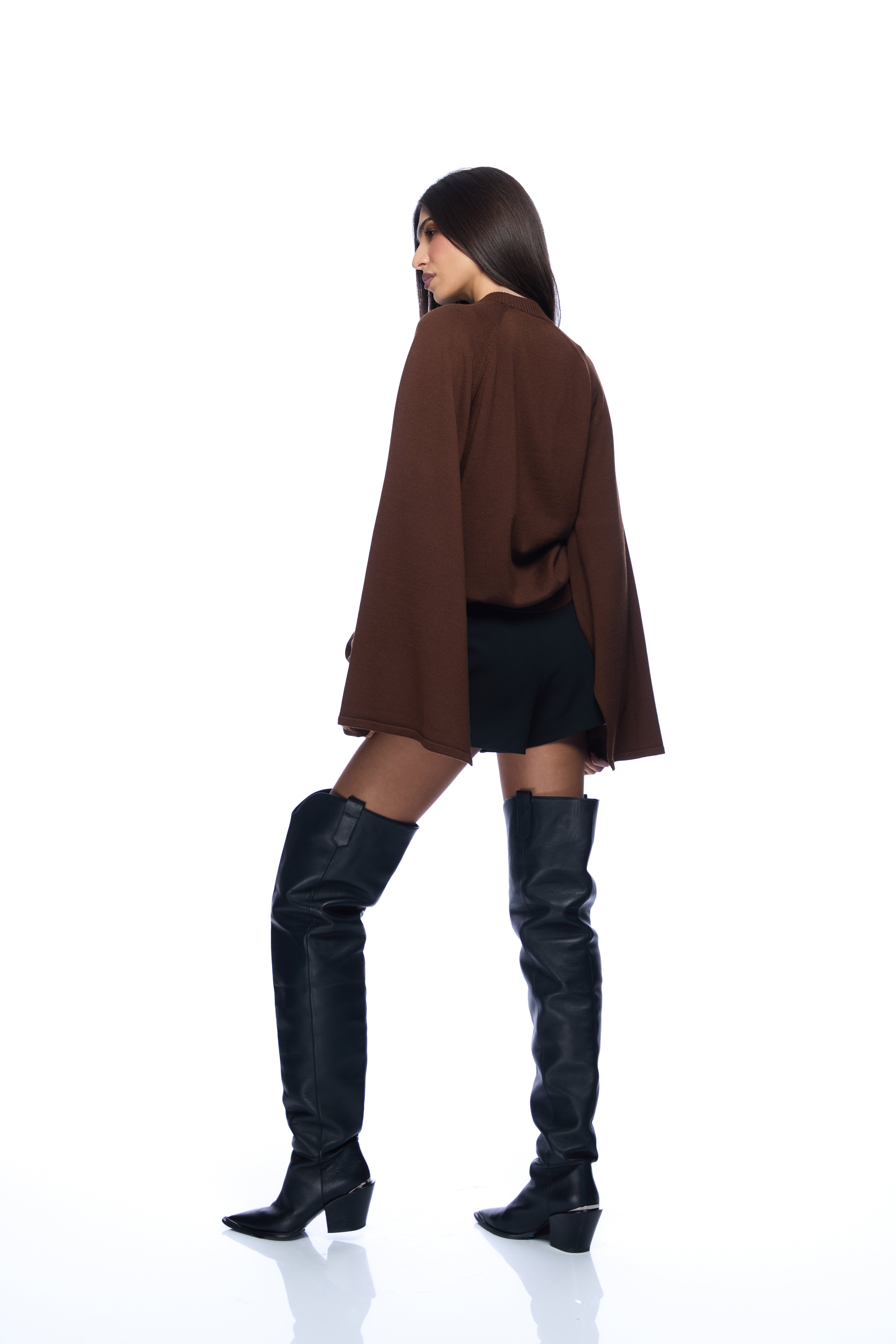 Pulover cu maneci detasabile