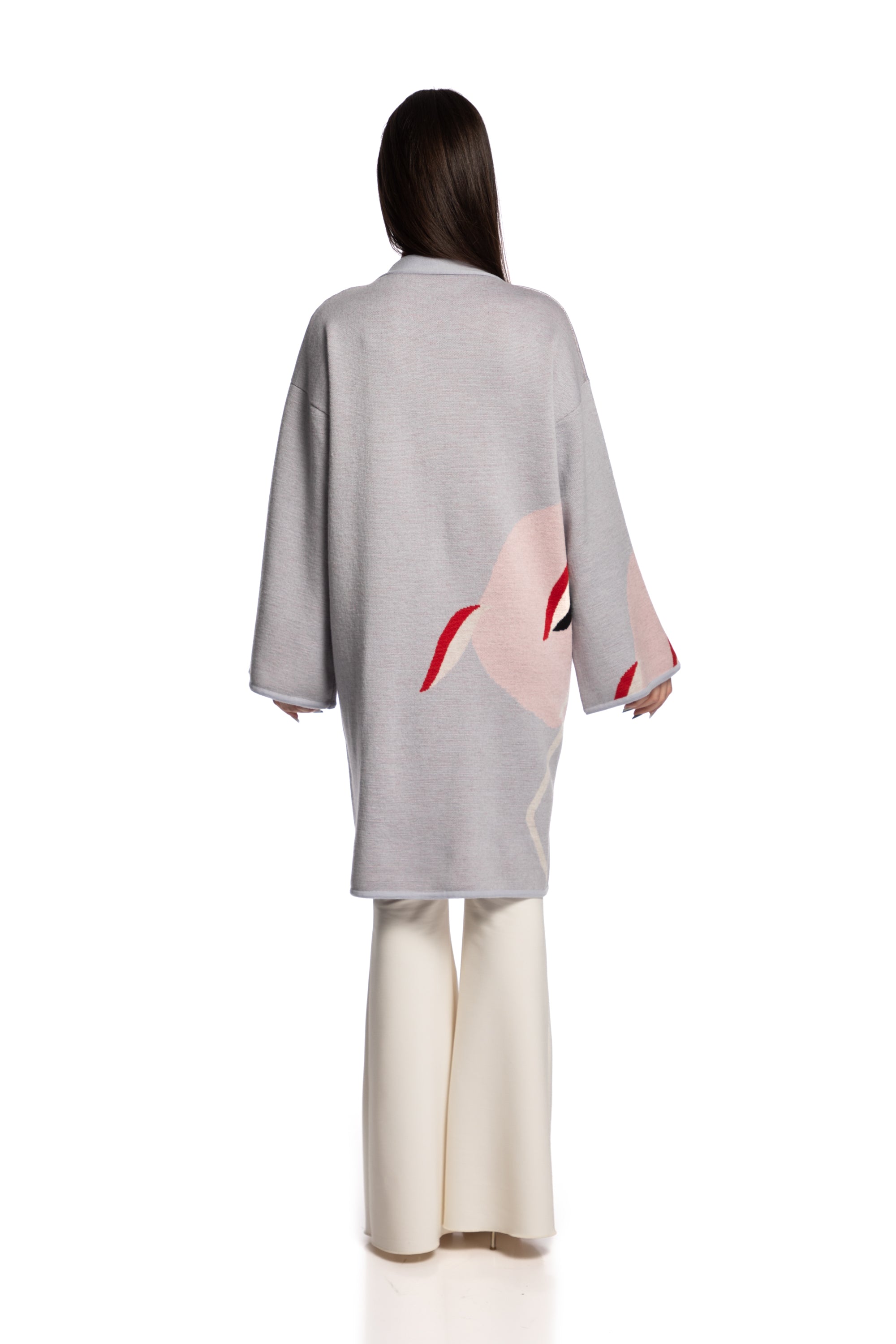 Long jacquard jacket
