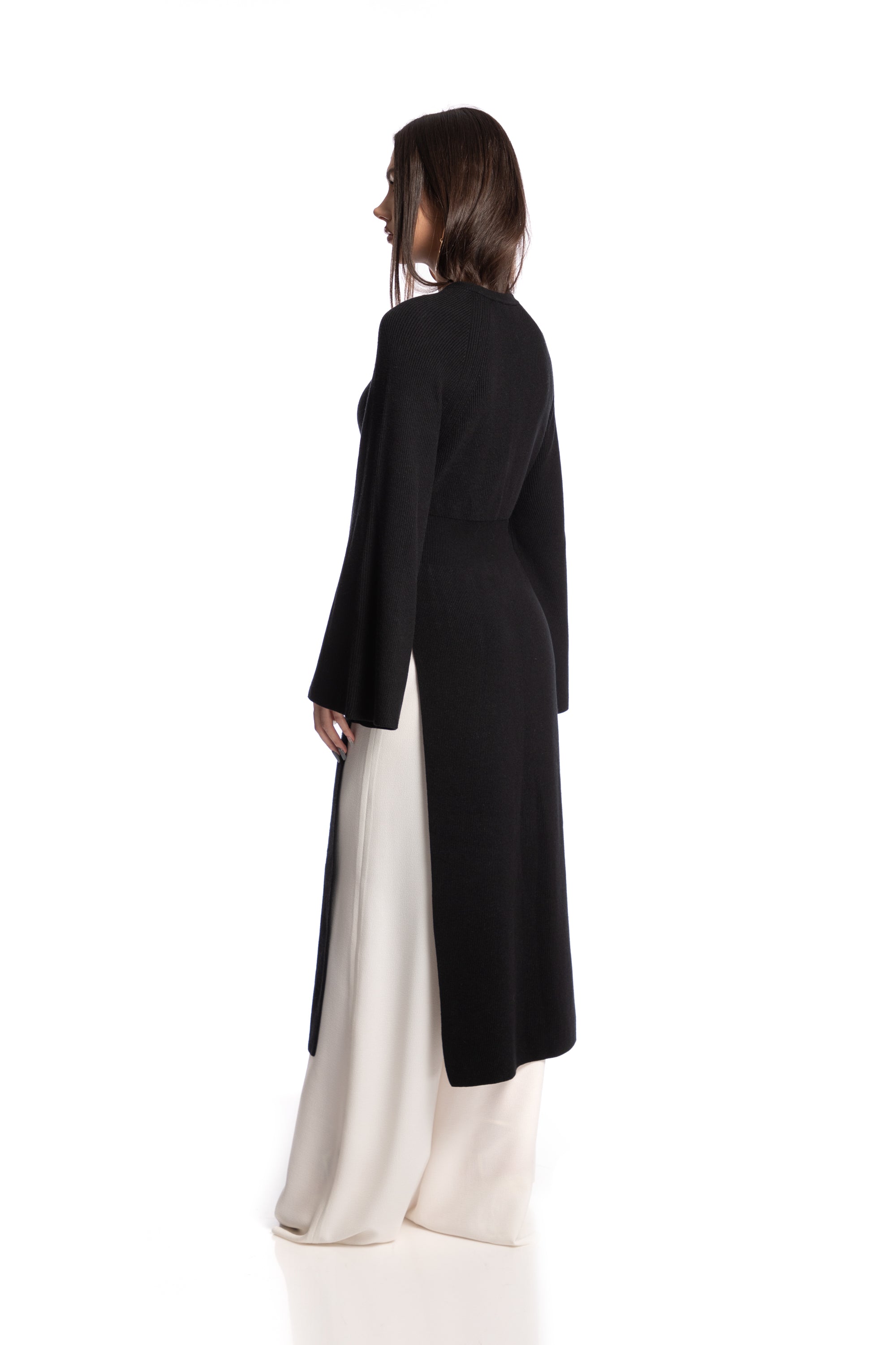 Dress with side slits