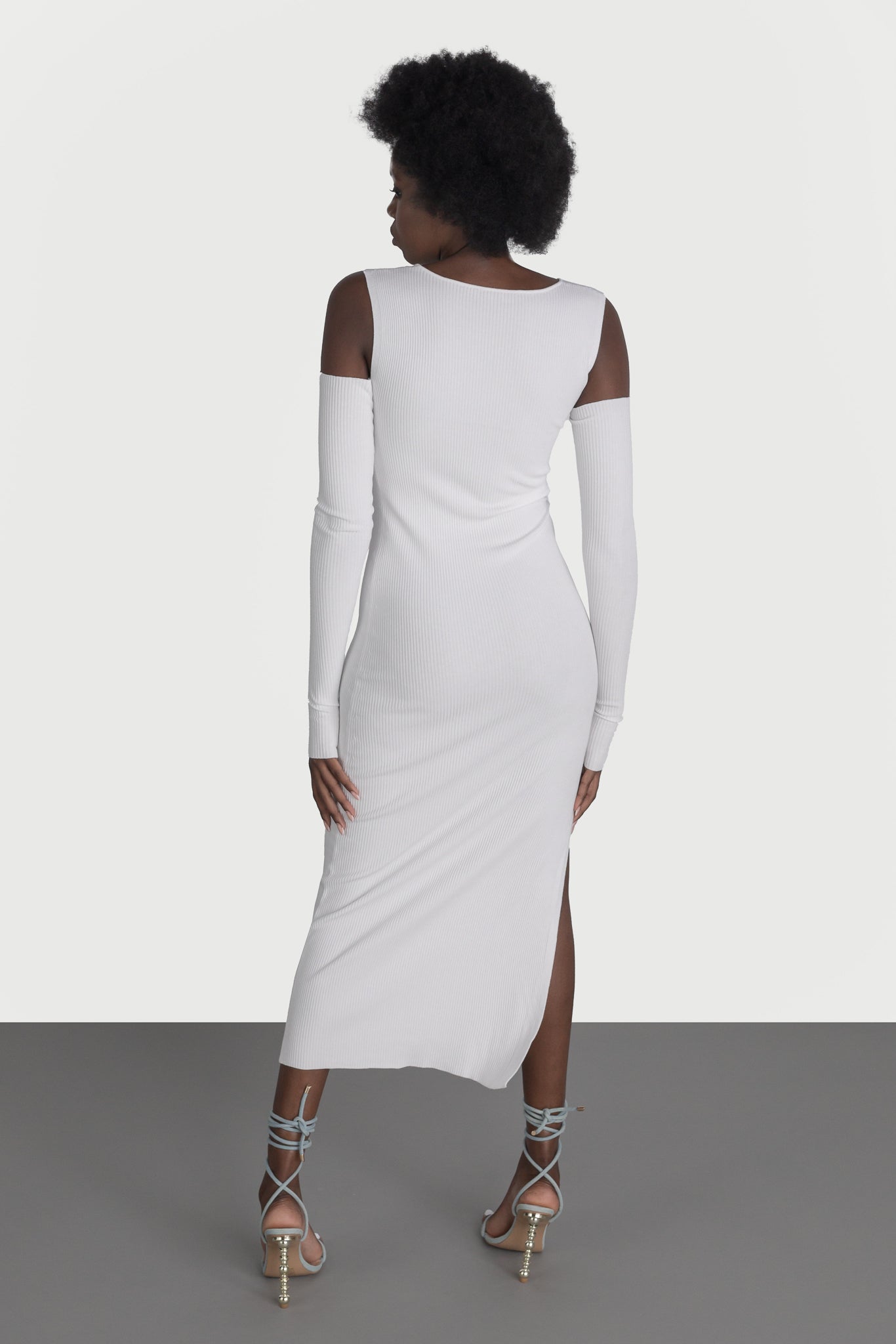 Dress with removable sleeves