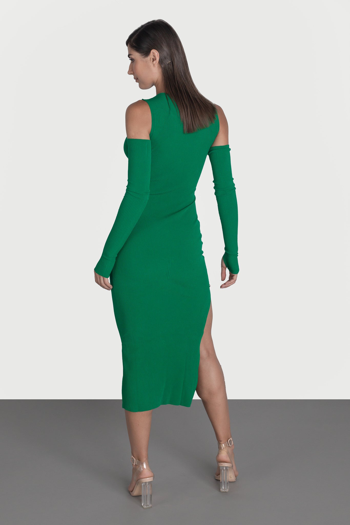 Dress with removable sleeves