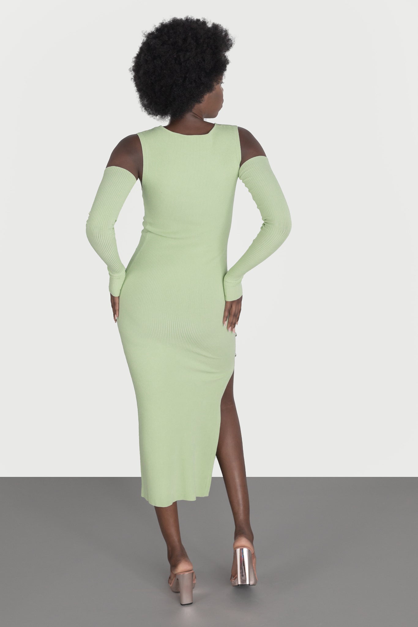 Dress with removable sleeves