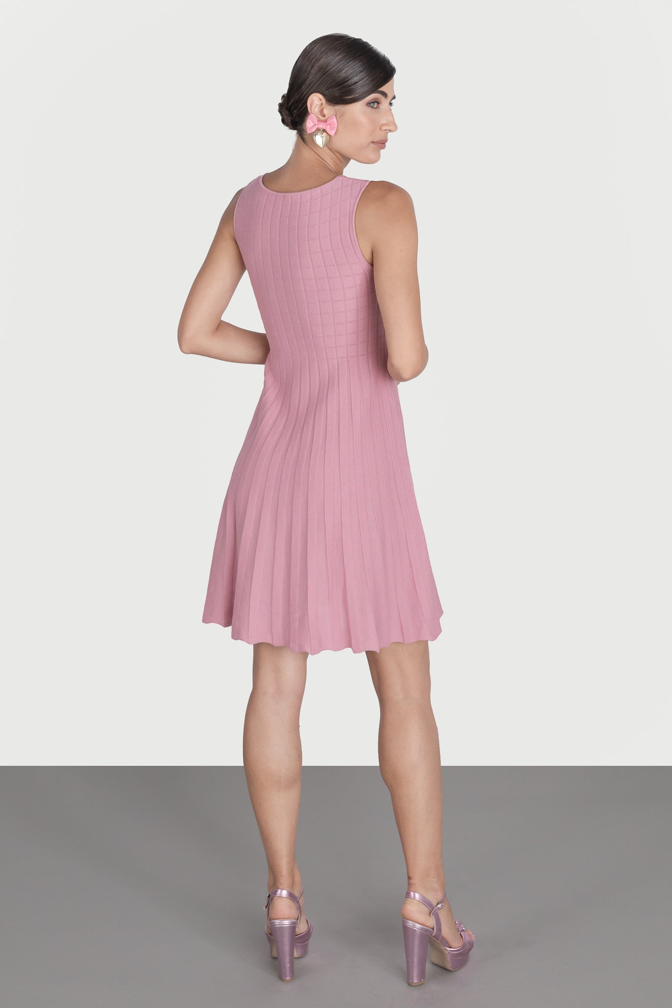 Plain flared dress