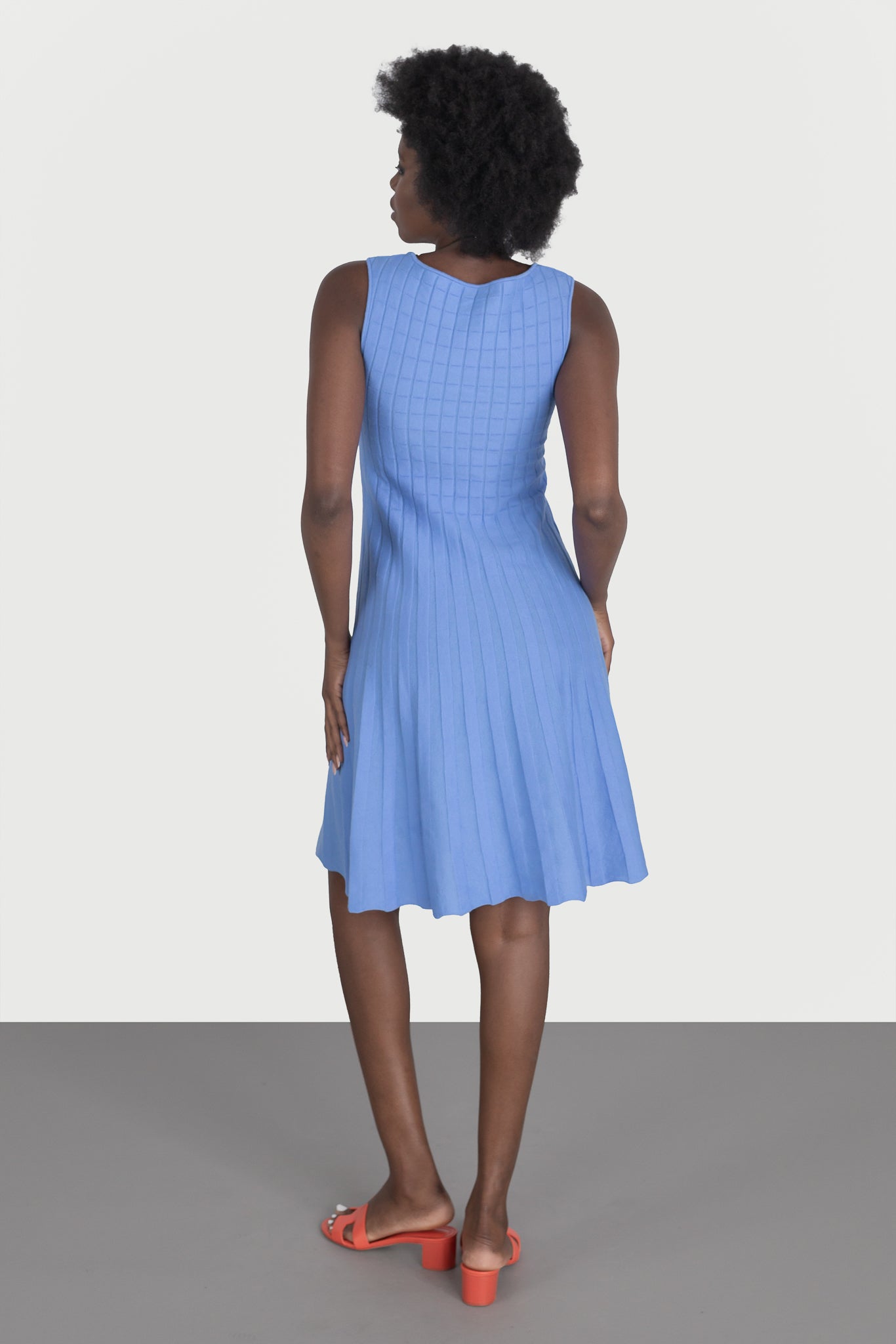 Plain flared dress