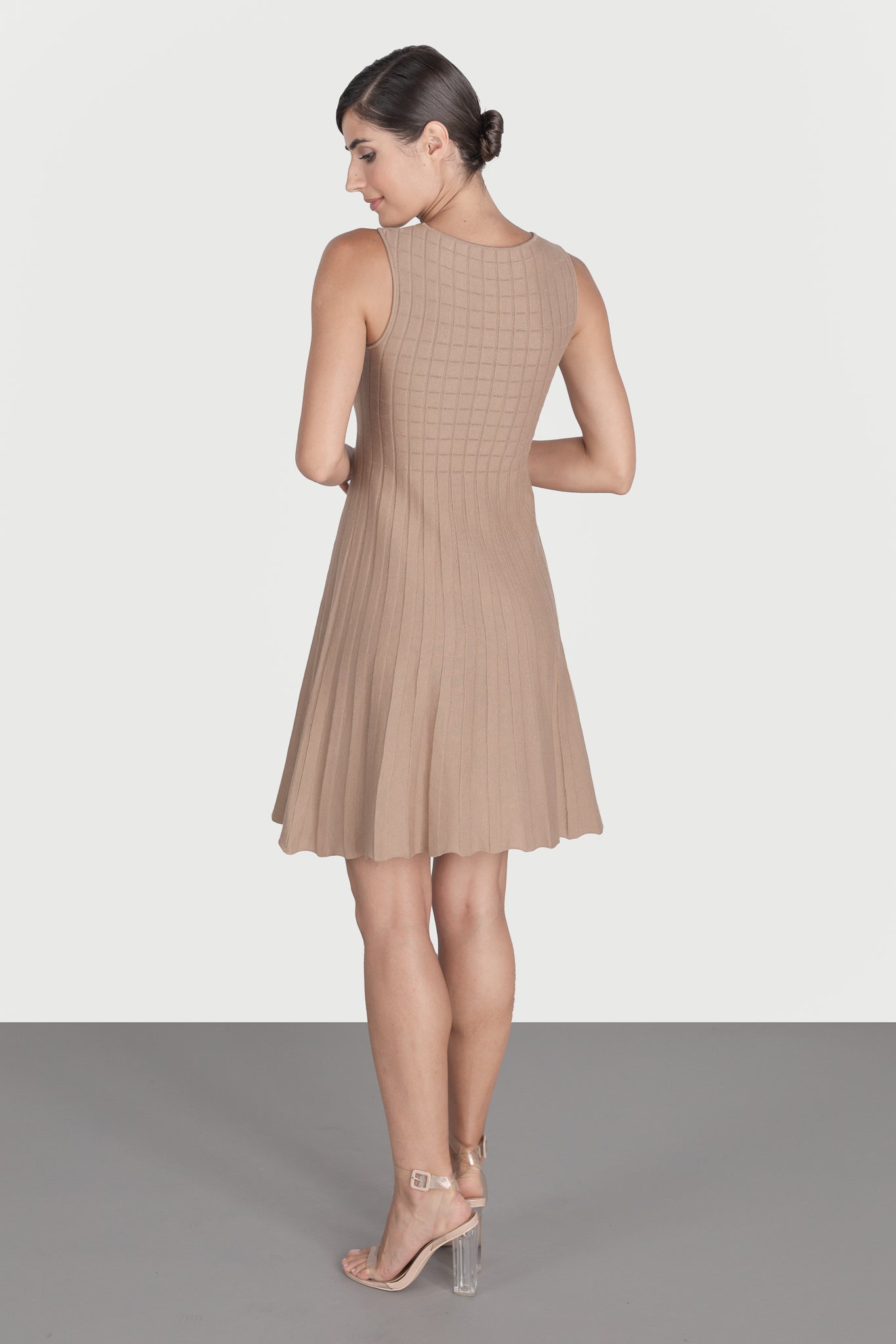 Plain flared dress