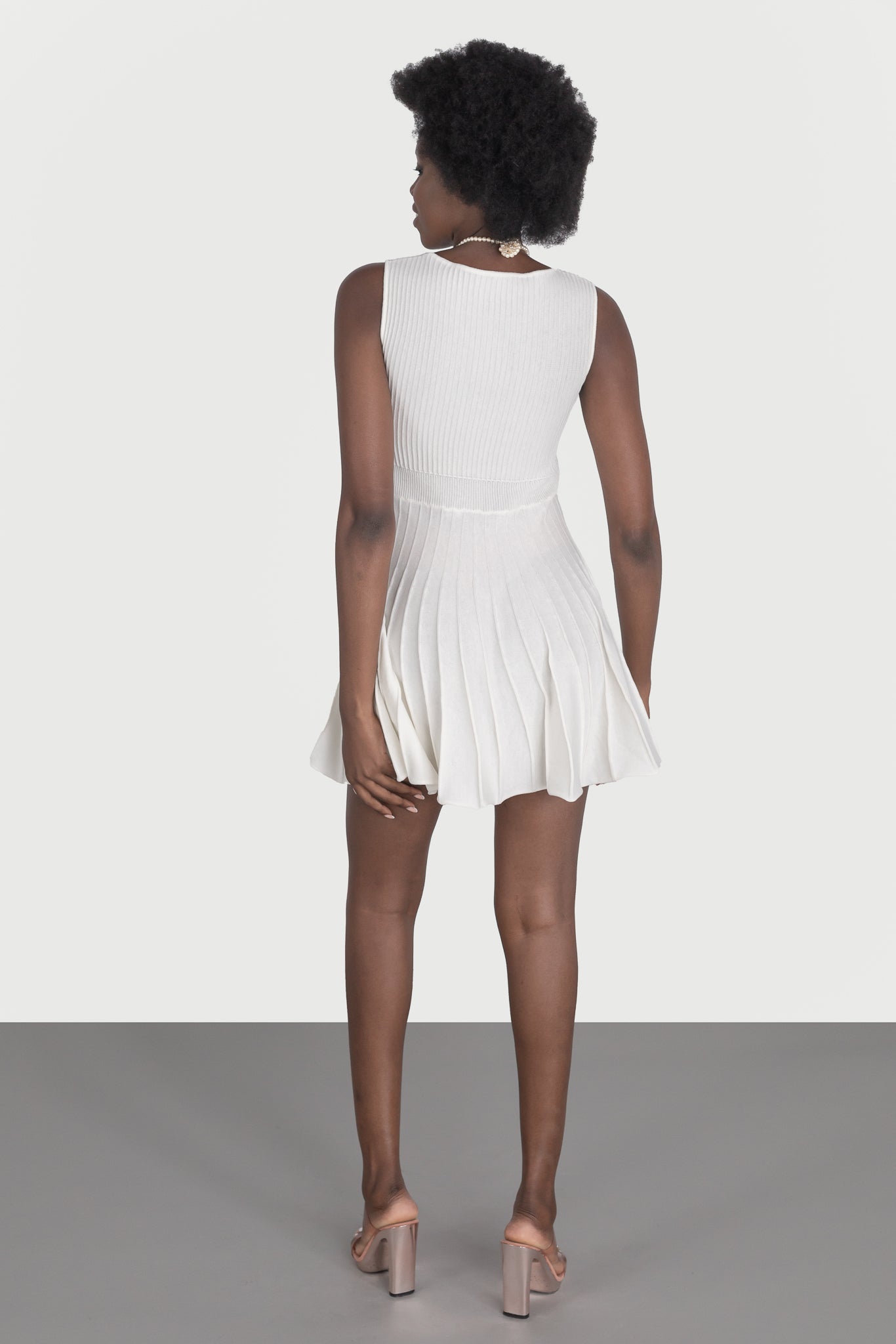 Flared mini dress