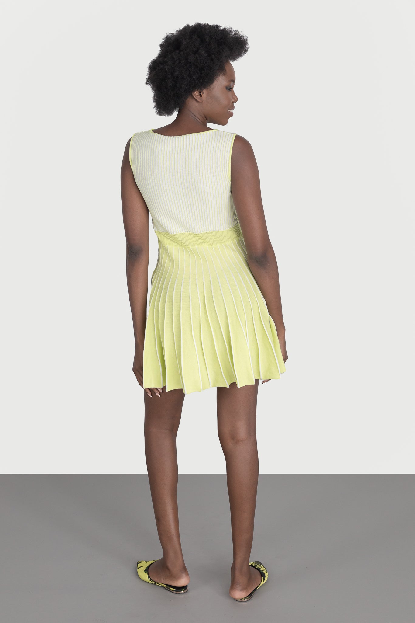 Flared mini dress