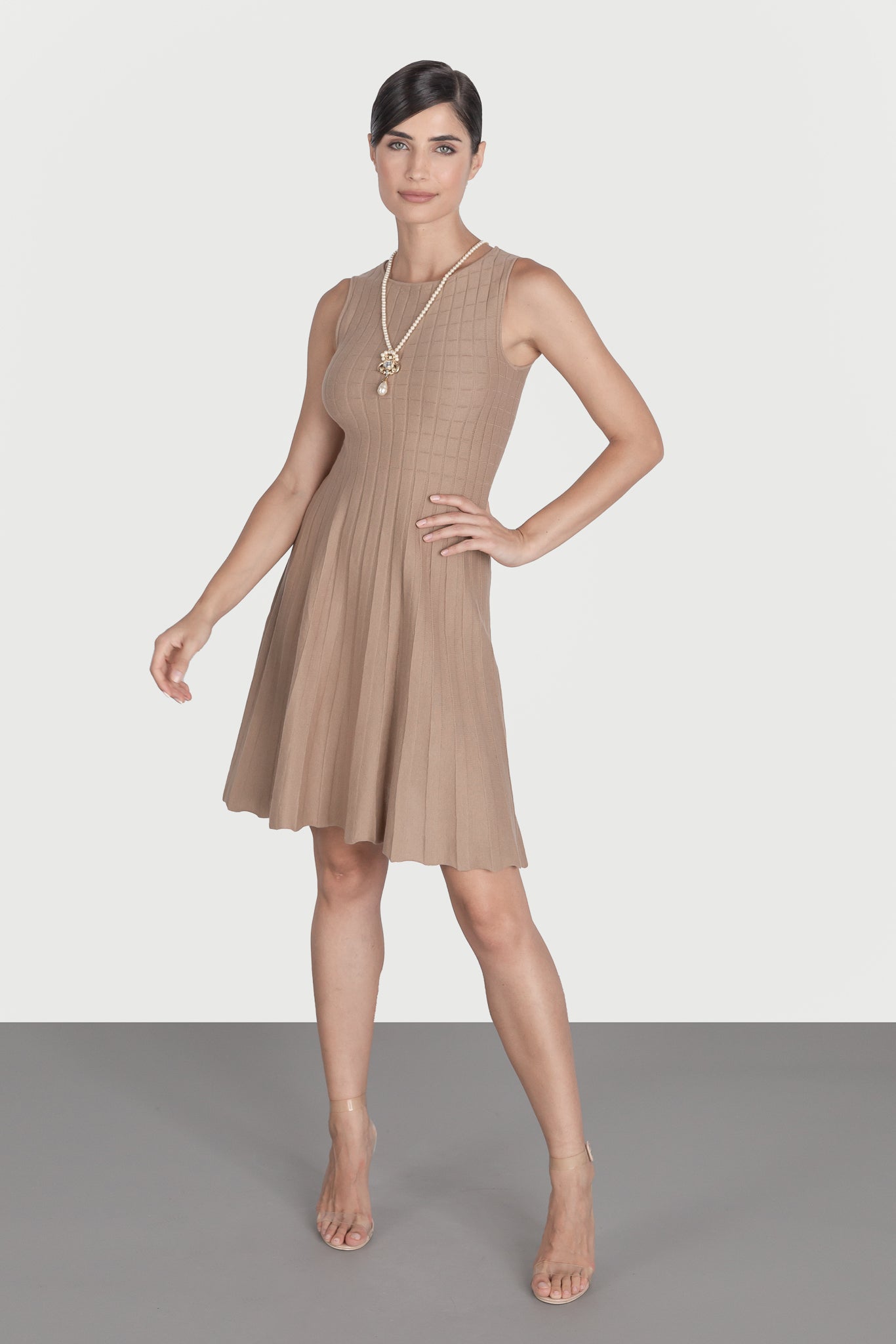 Plain flared dress