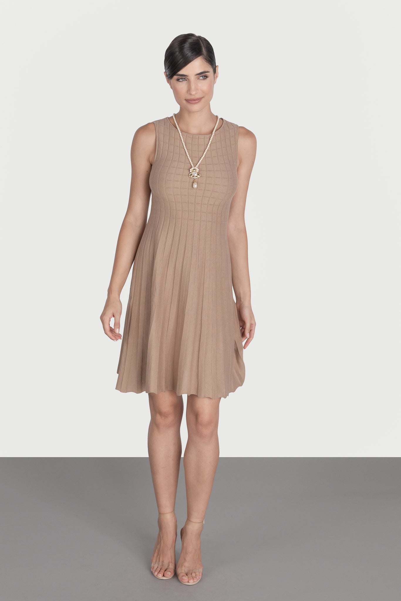 Plain flared dress