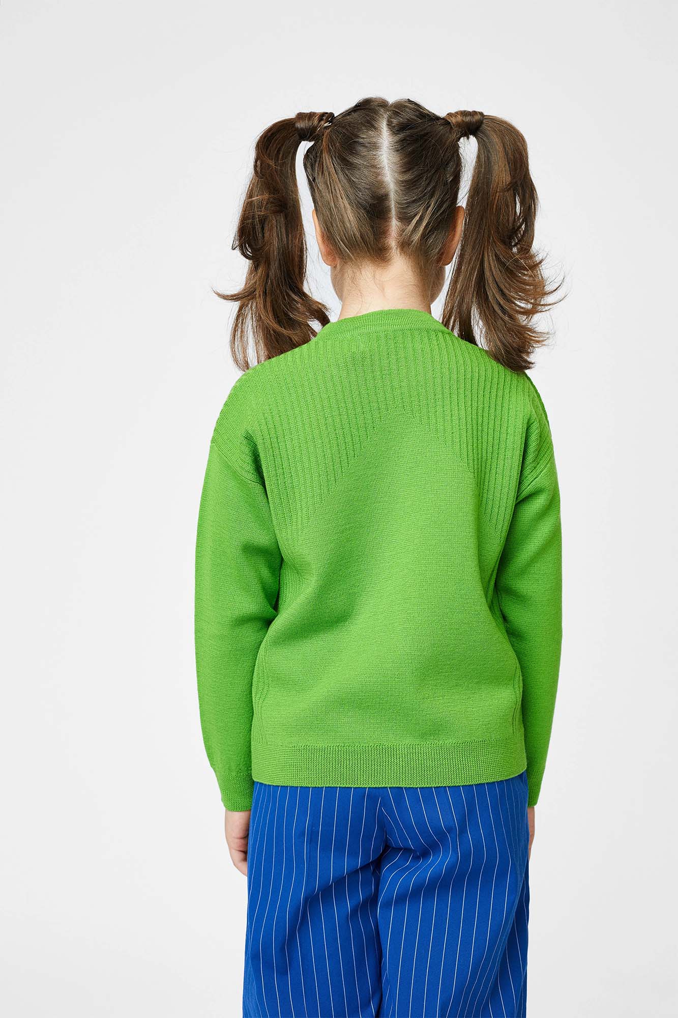 Knitted jacket for girls