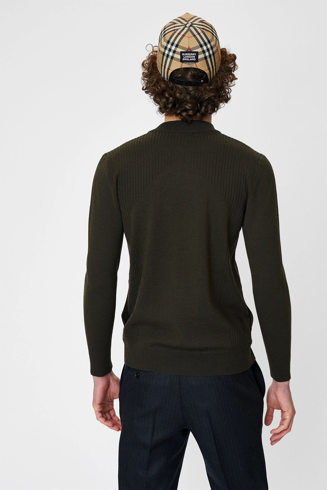 Jacket with tunic collar and zipper for men