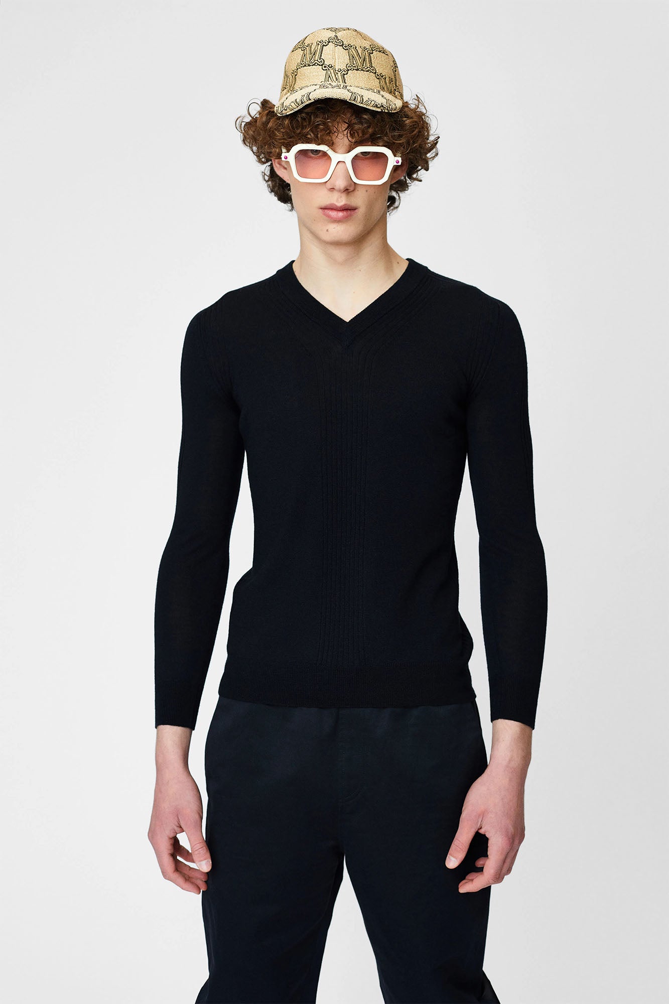 V-neck sweater for men