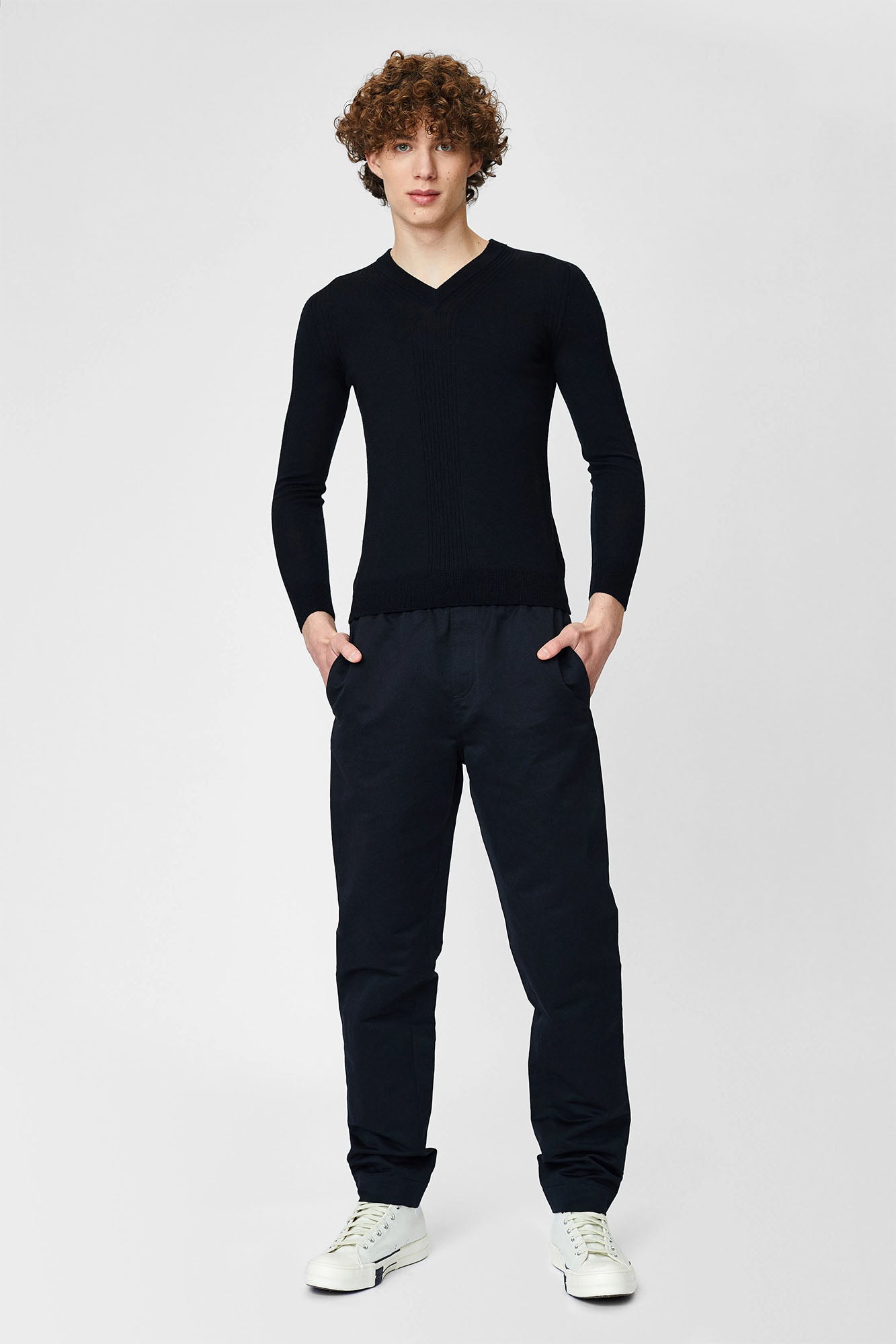 V-neck sweater for men