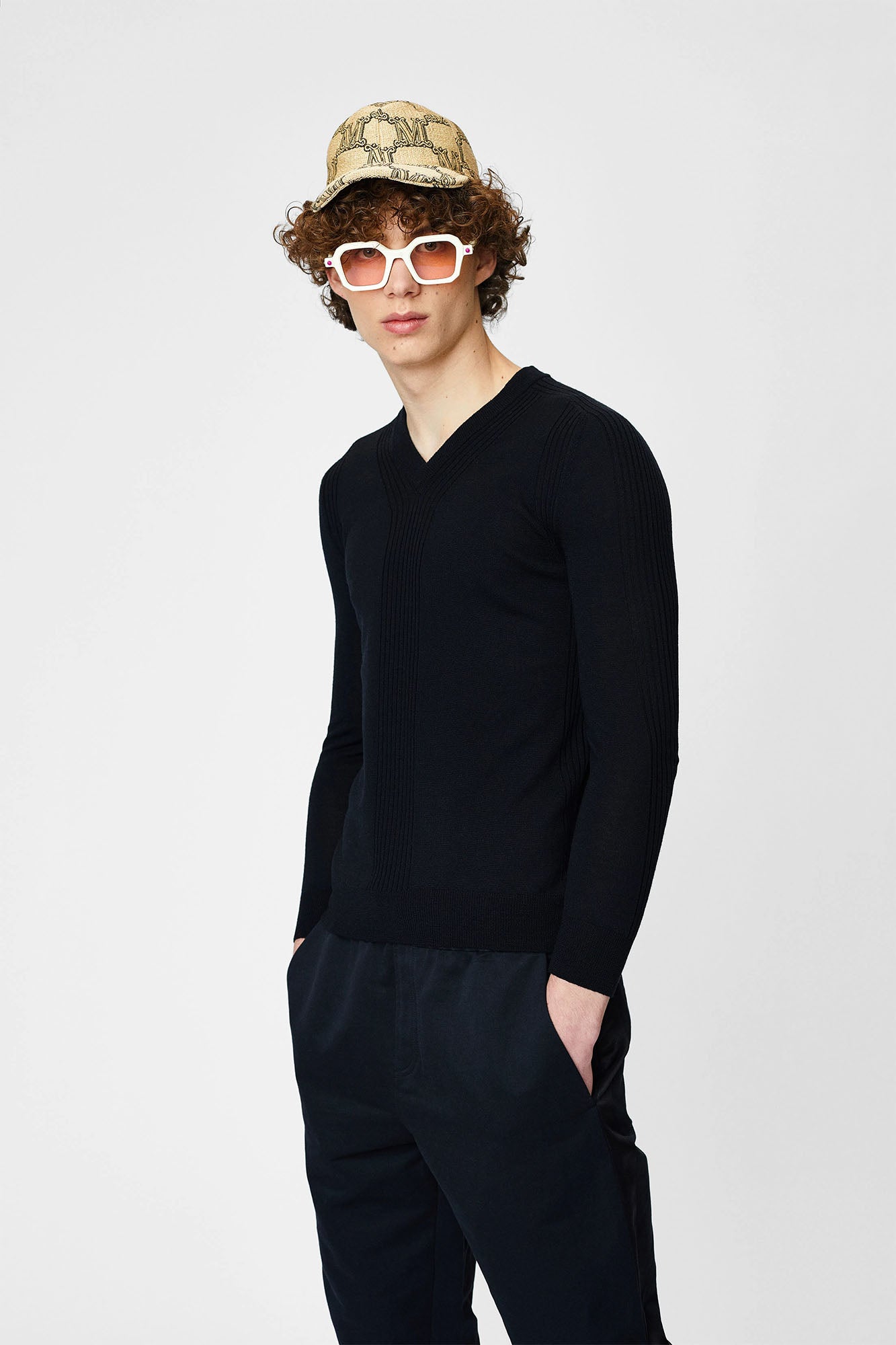 V-neck sweater for men