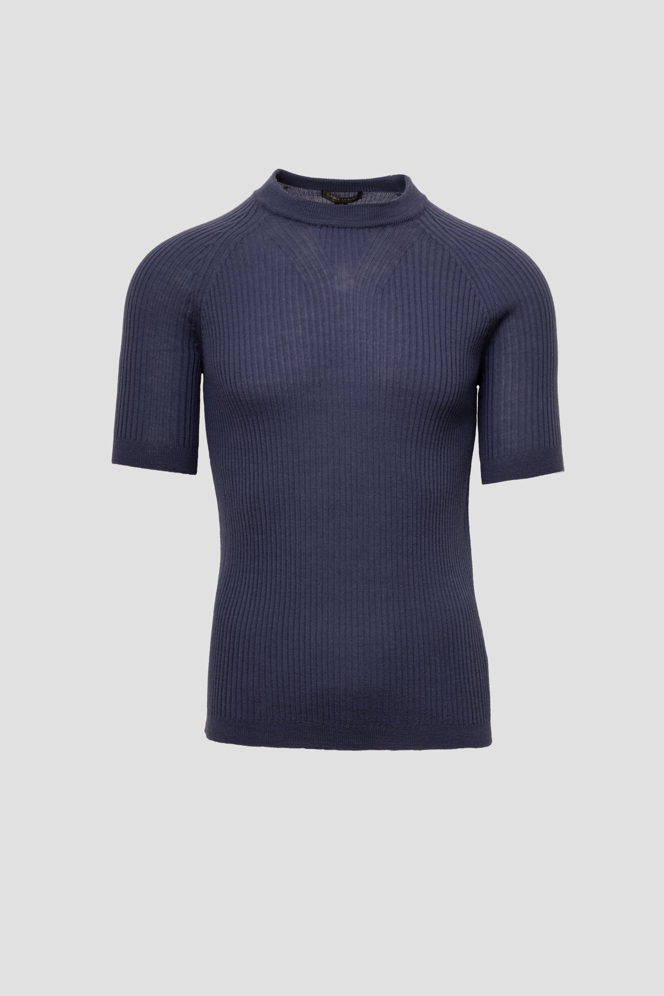 Wool T-shirt with short sleeves