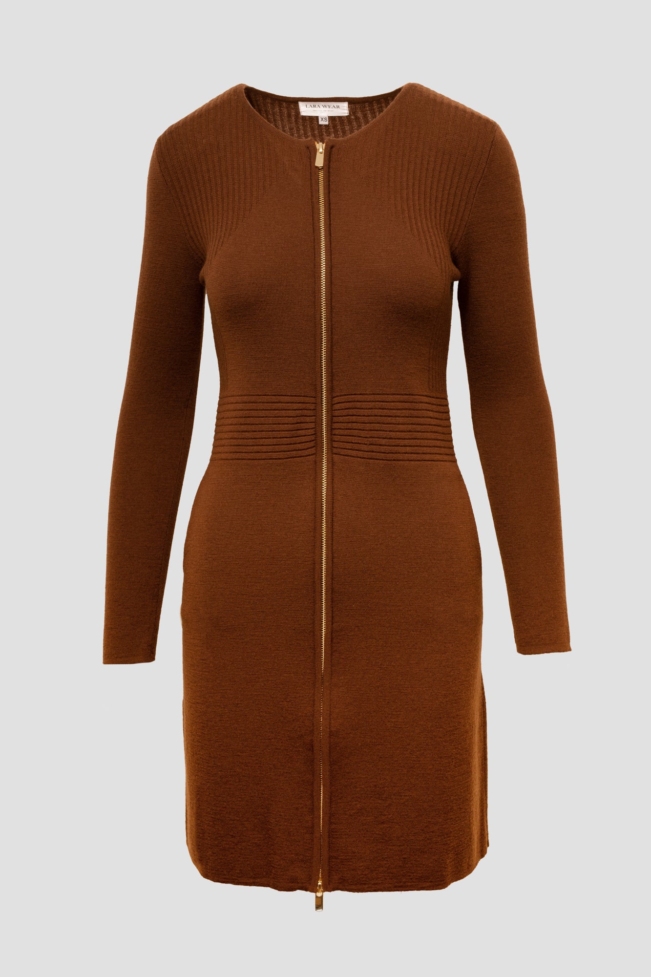 Jacket-type zipper dress
