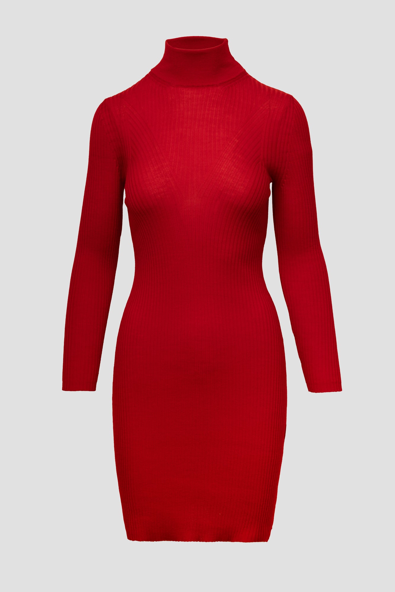 Dress for women with long sleeves made of wool