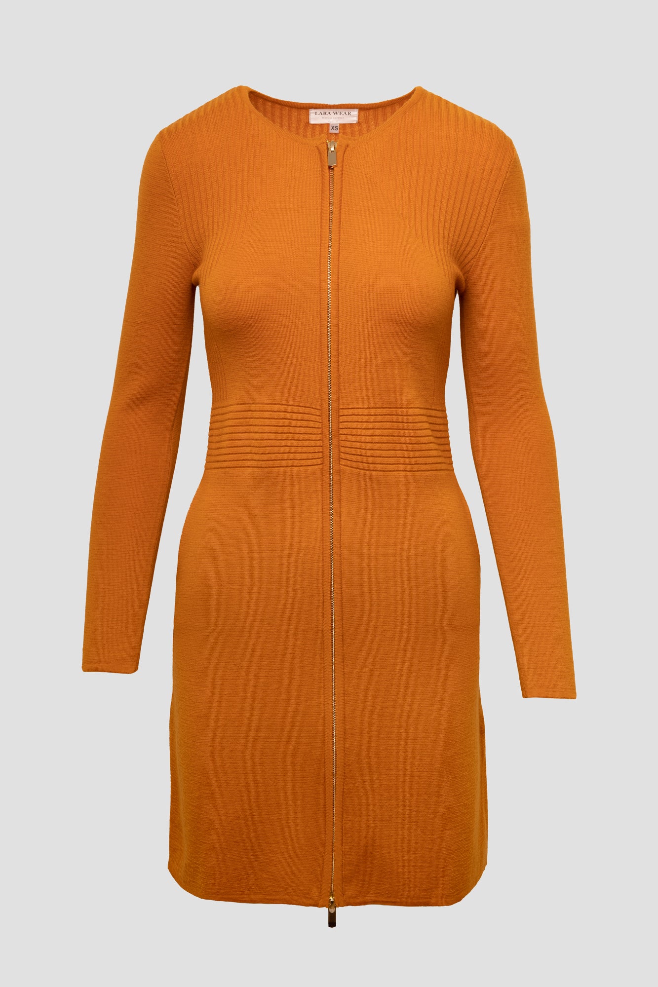Jacket-type zipper dress