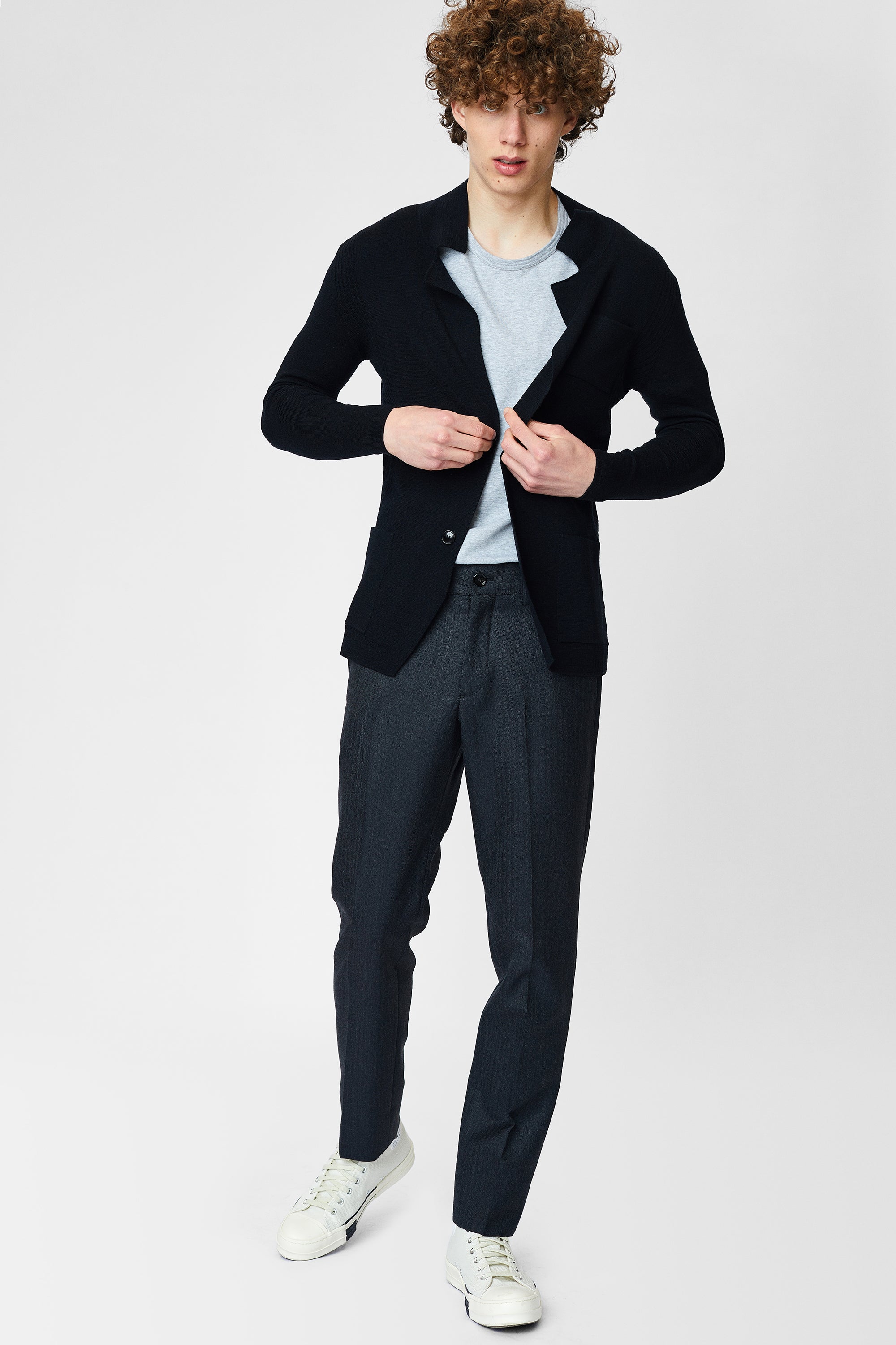 Knitted jacket for men