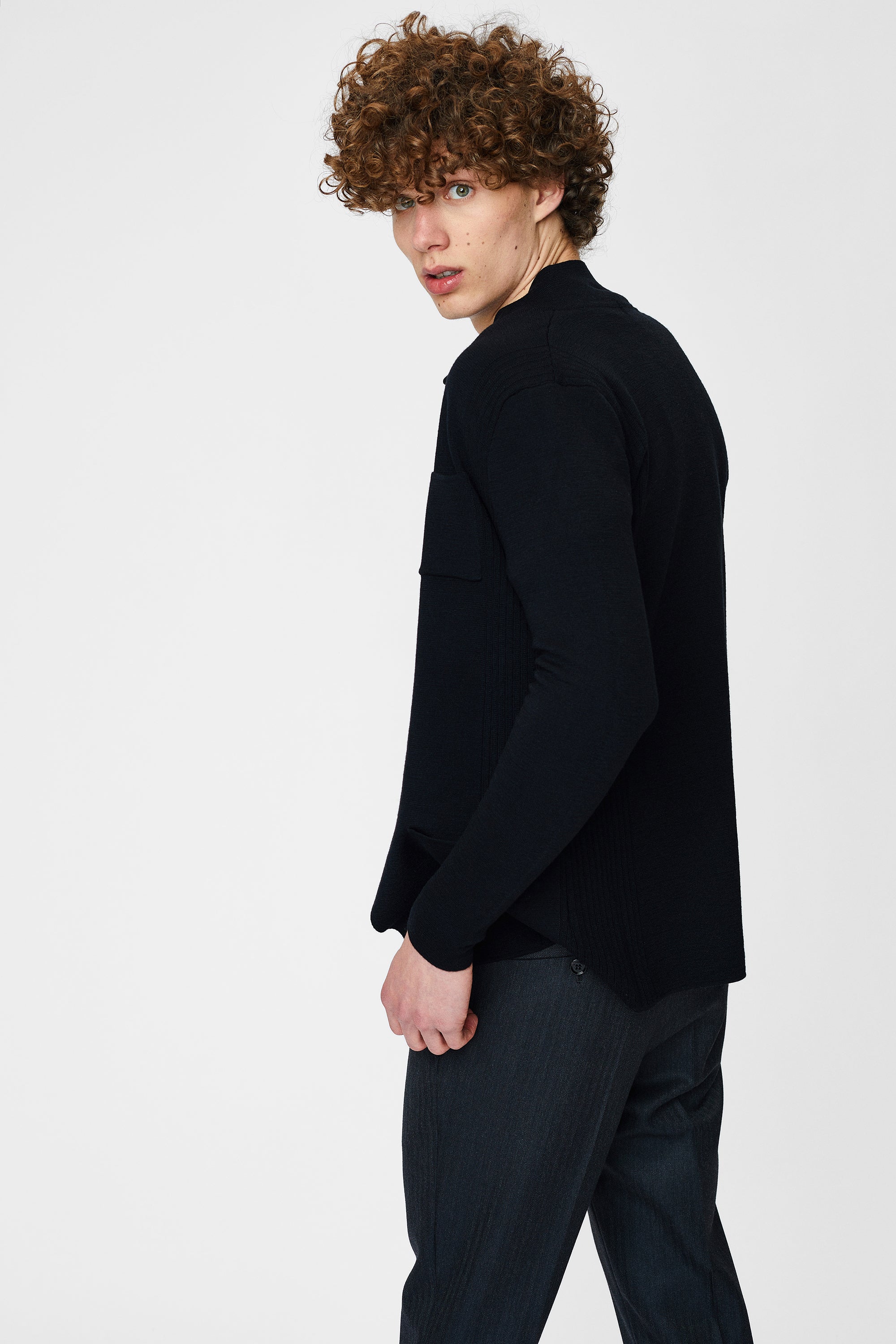 Knitted jacket for men