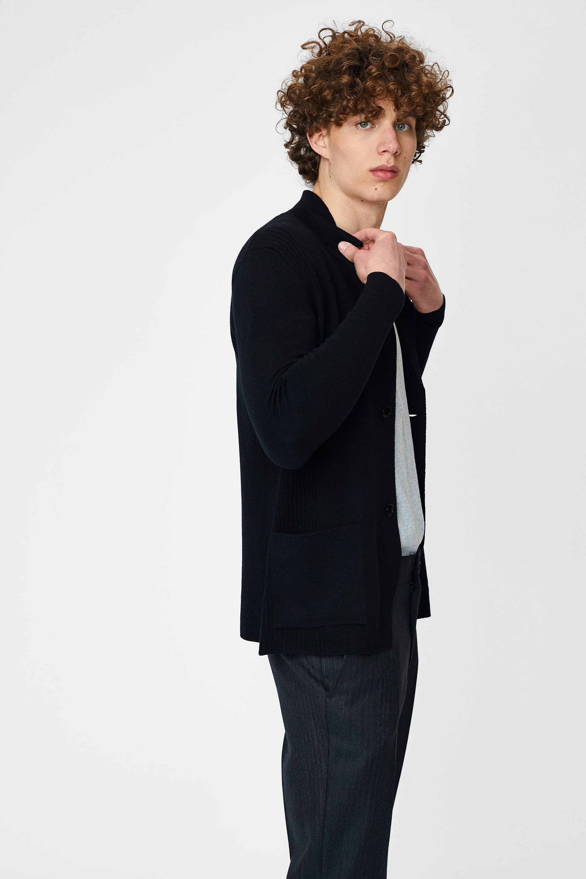 Knitted jacket for men