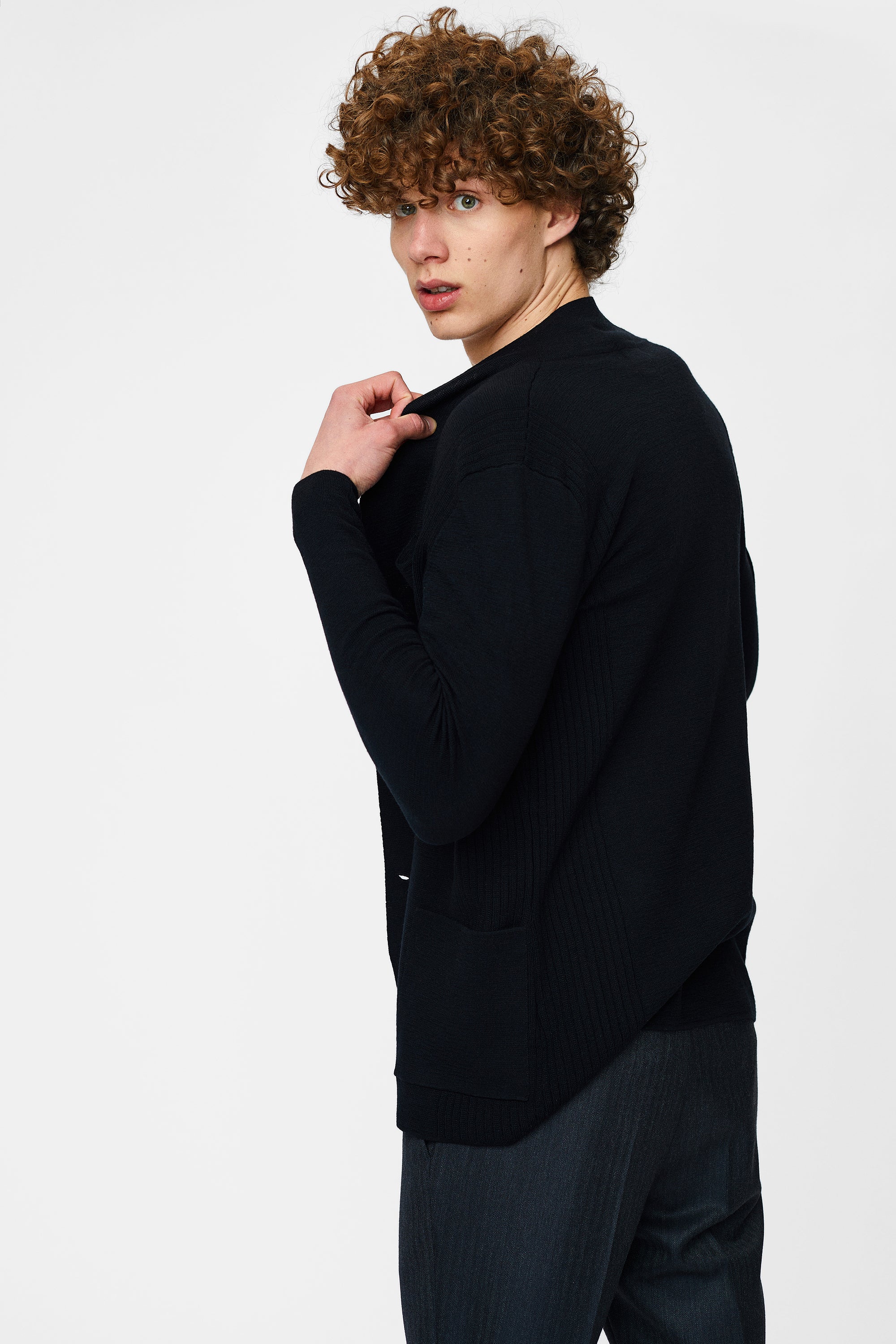Knitted jacket for men