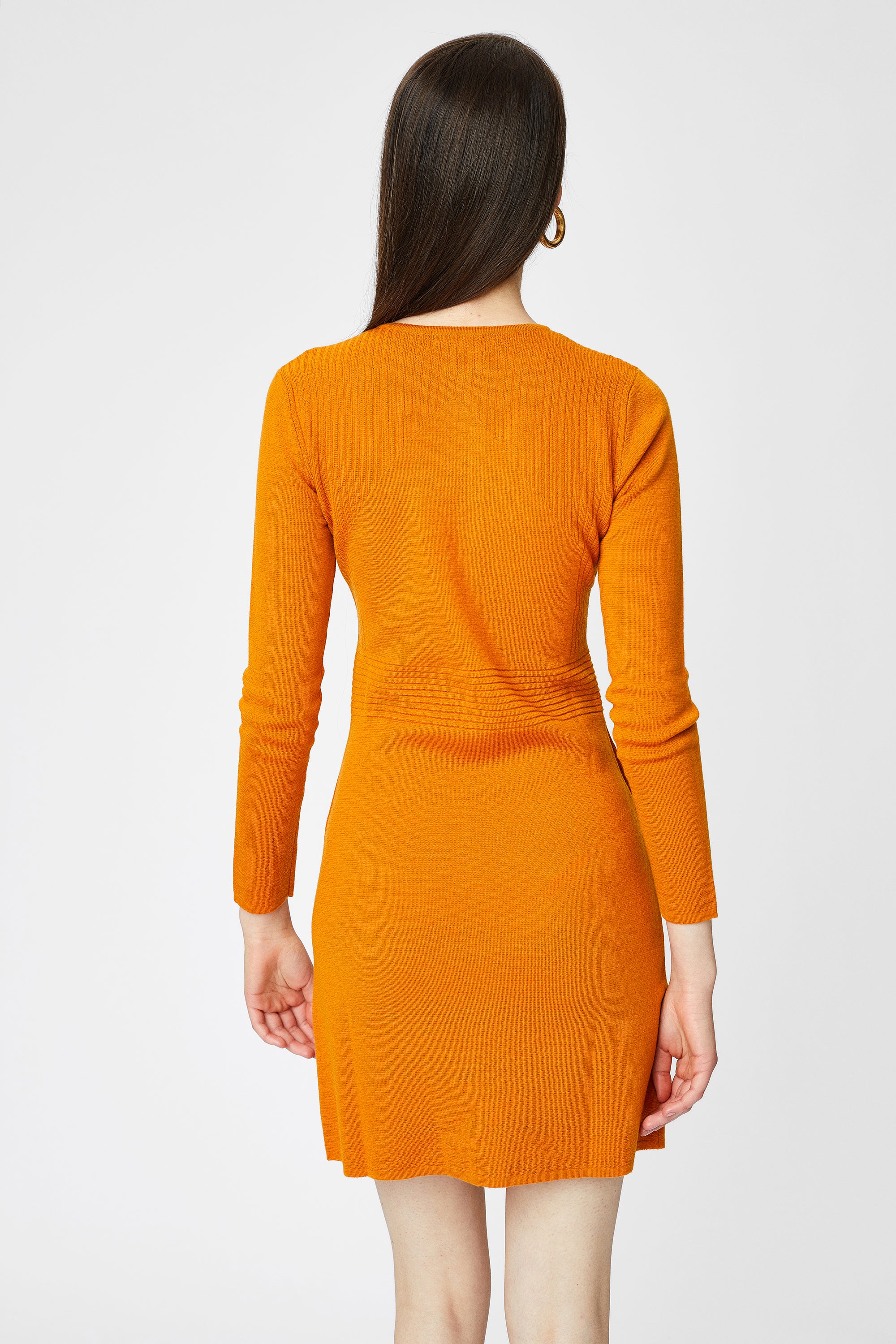 Jacket-type zipper dress