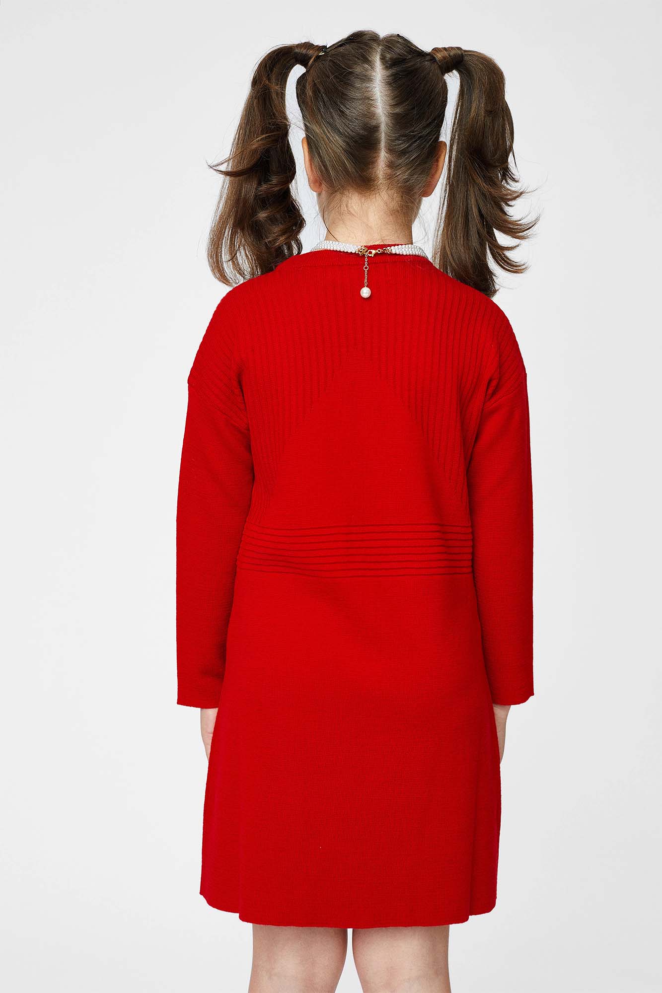Dress with long sleeves and pockets, for girls
