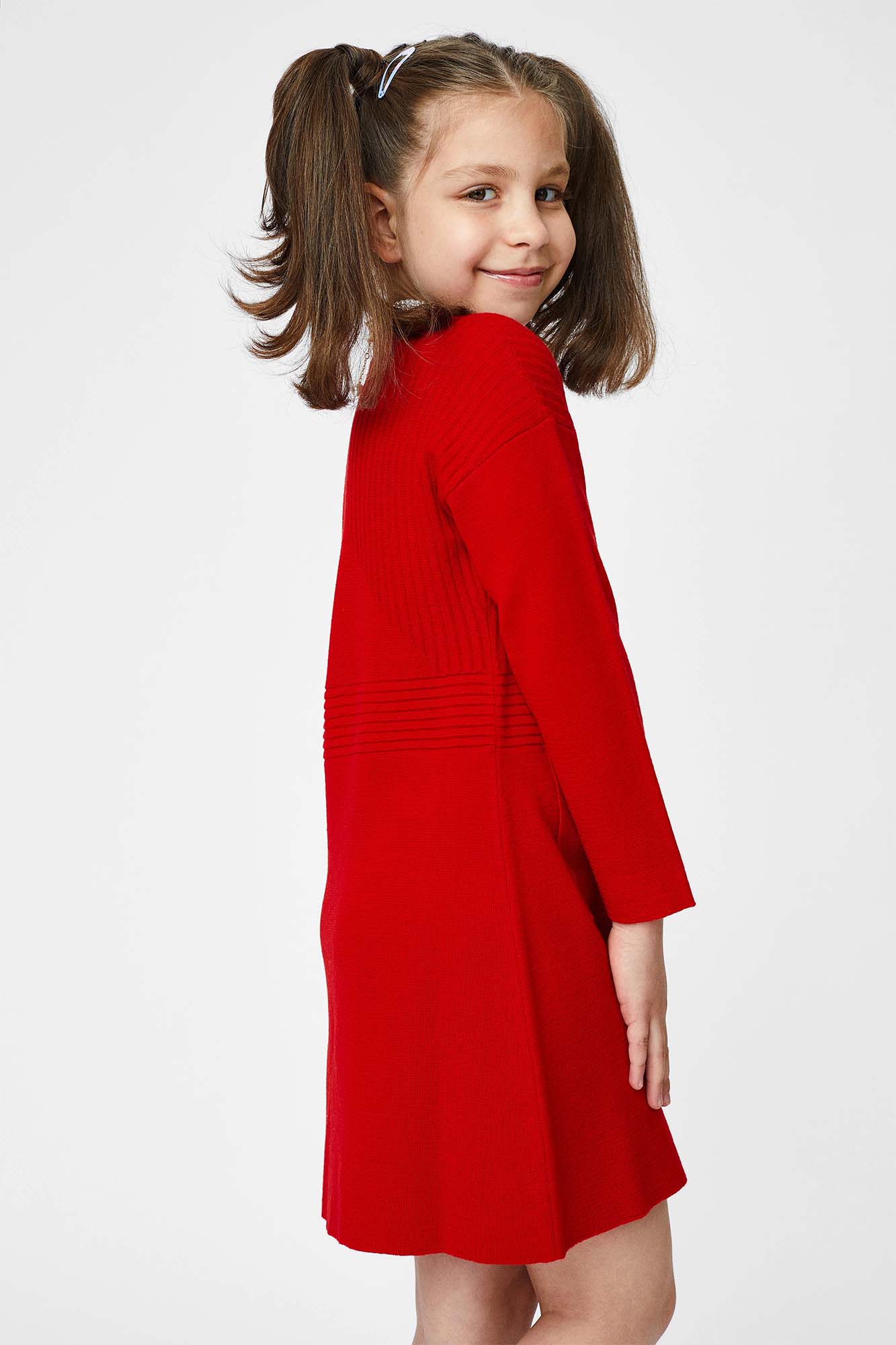 Dress with long sleeves and pockets, for girls