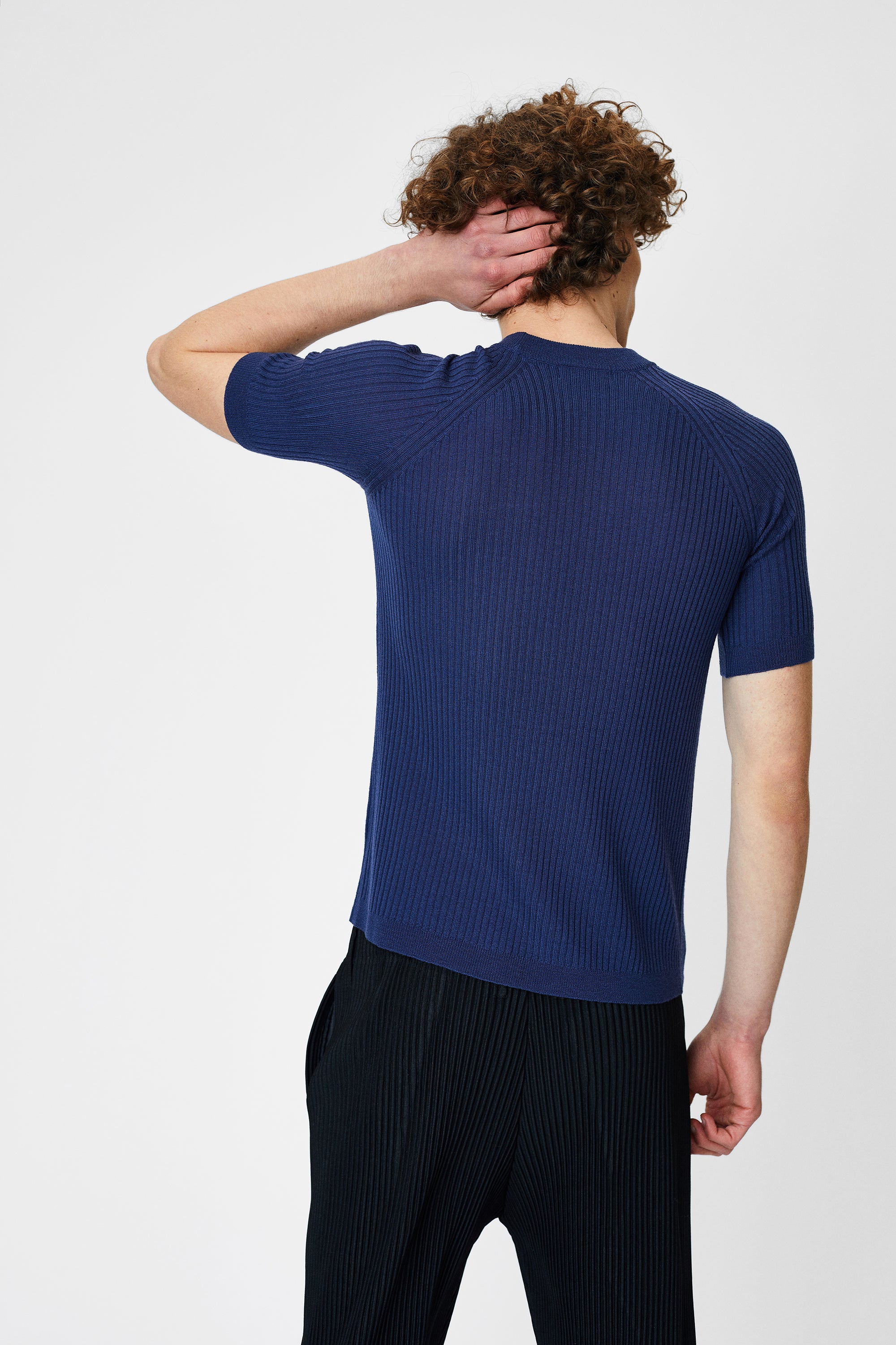 Wool T-shirt with short sleeves