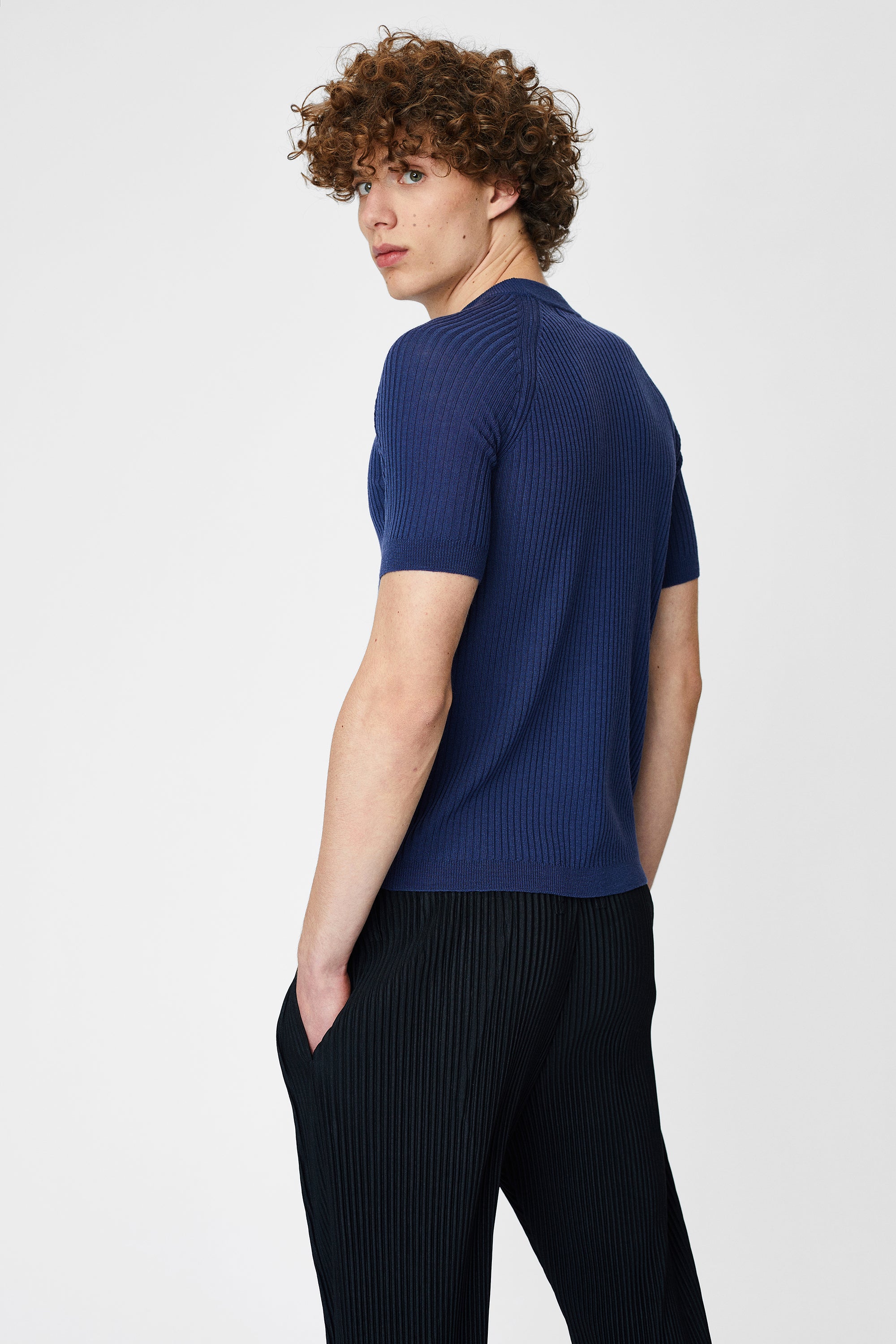 Wool T-shirt with short sleeves