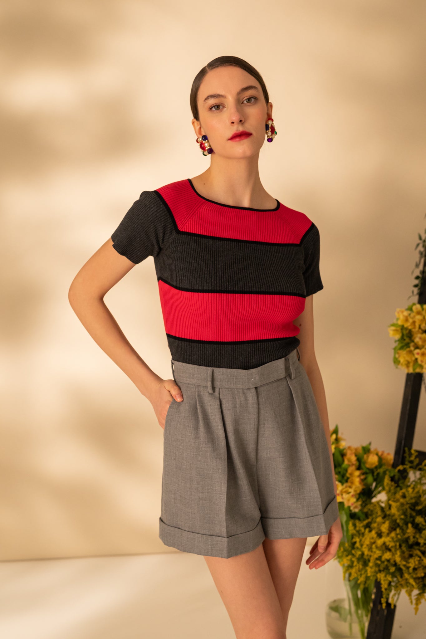T-shirt with short sleeves
