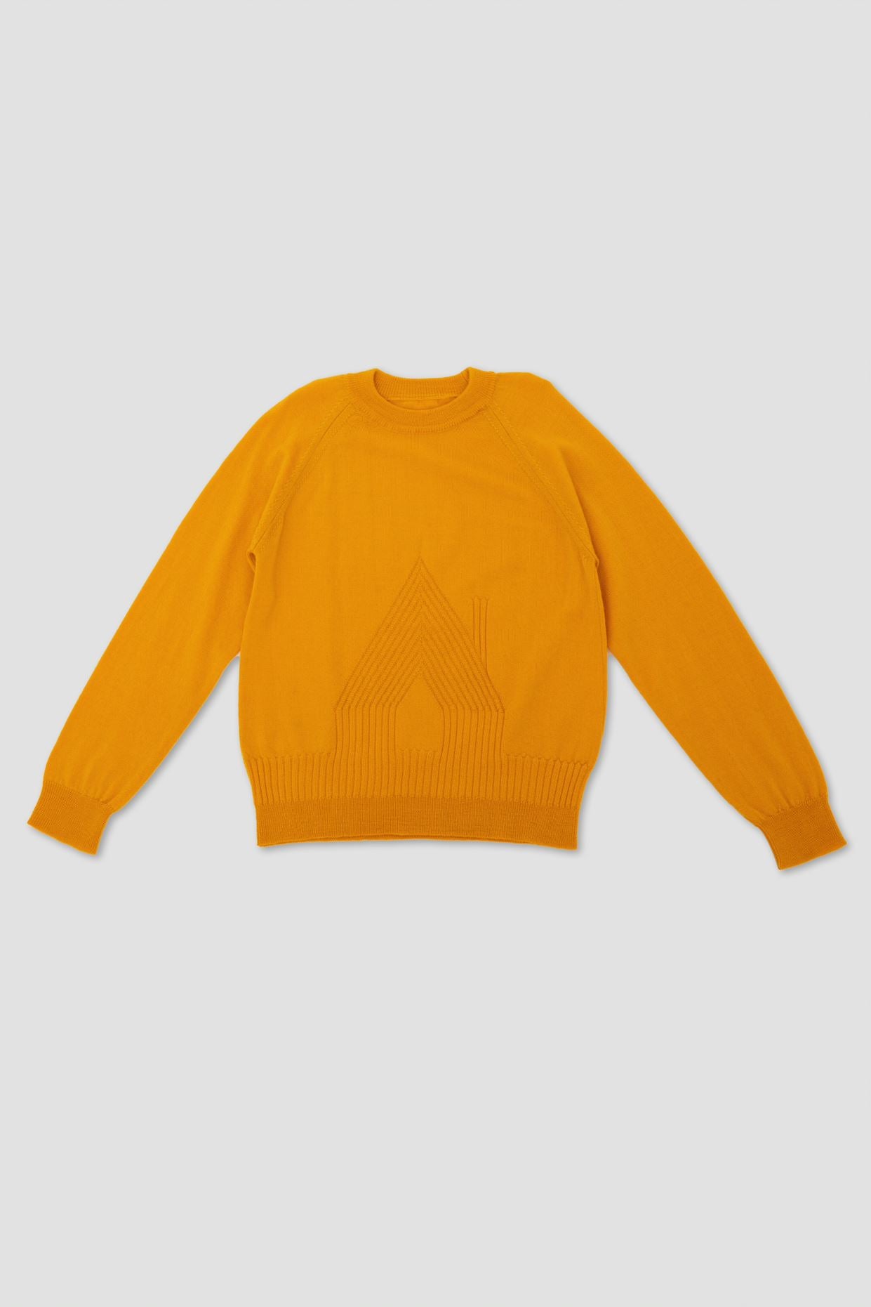 Sweater with "house" pattern for children